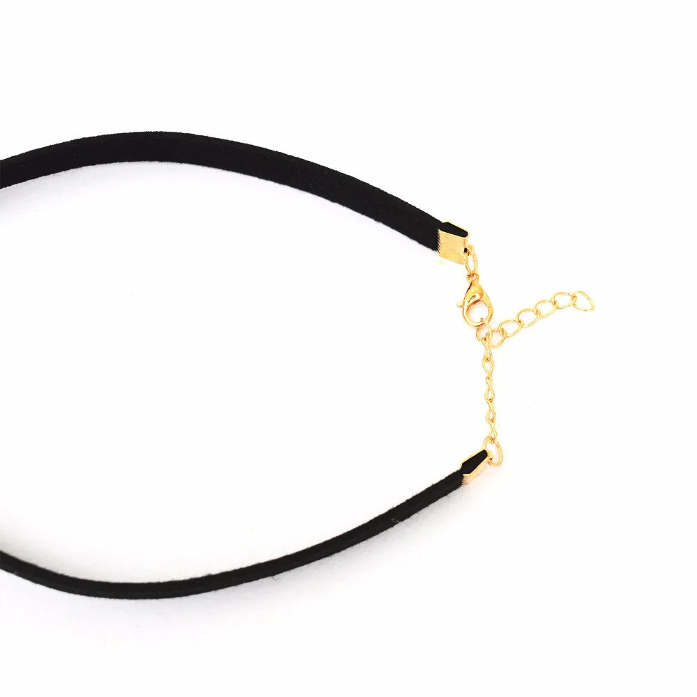 Single Pearl Black Choker - Image 5