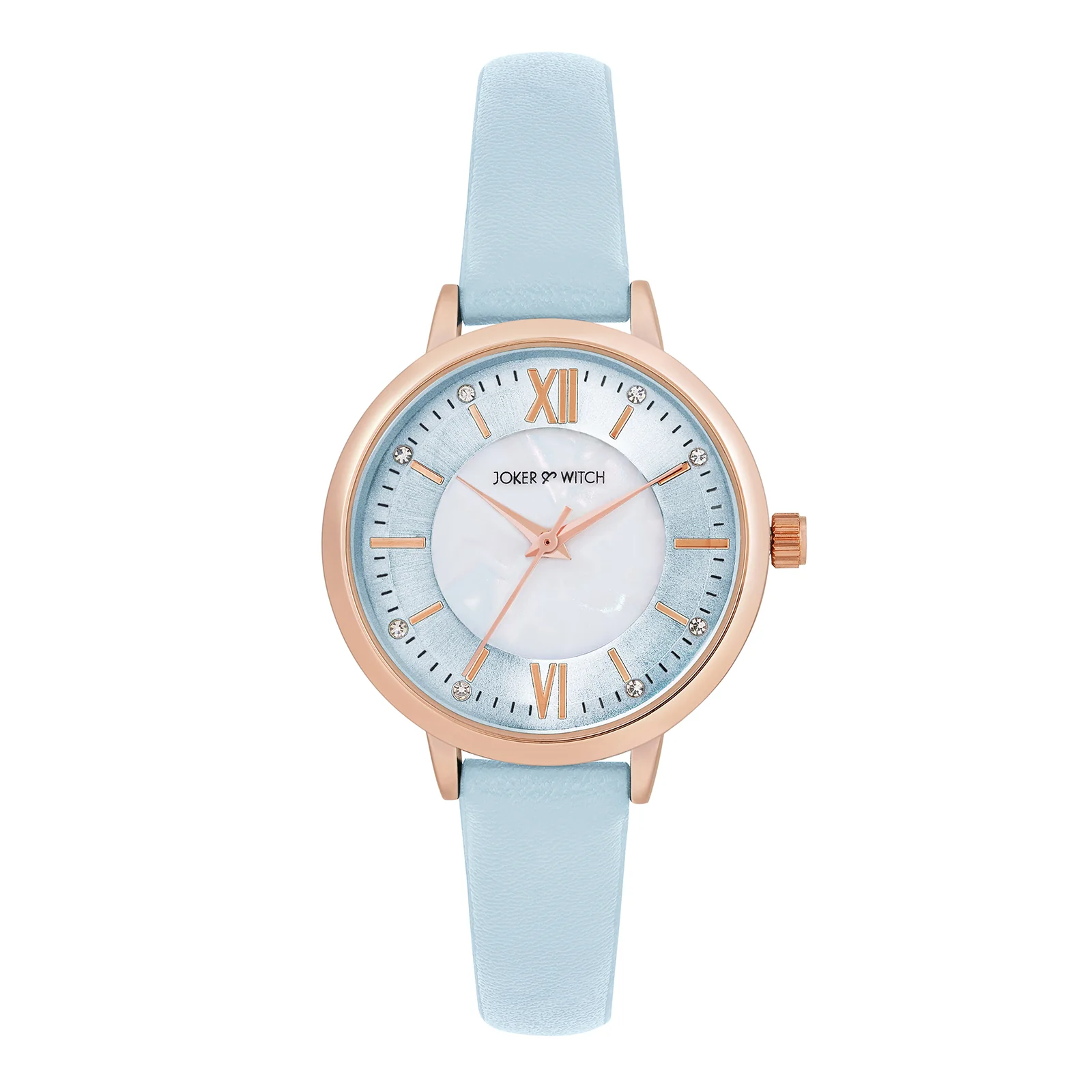 Skyfall Blue and MOP Medium Dial Blue PU Strap Women's Watch - Image 3