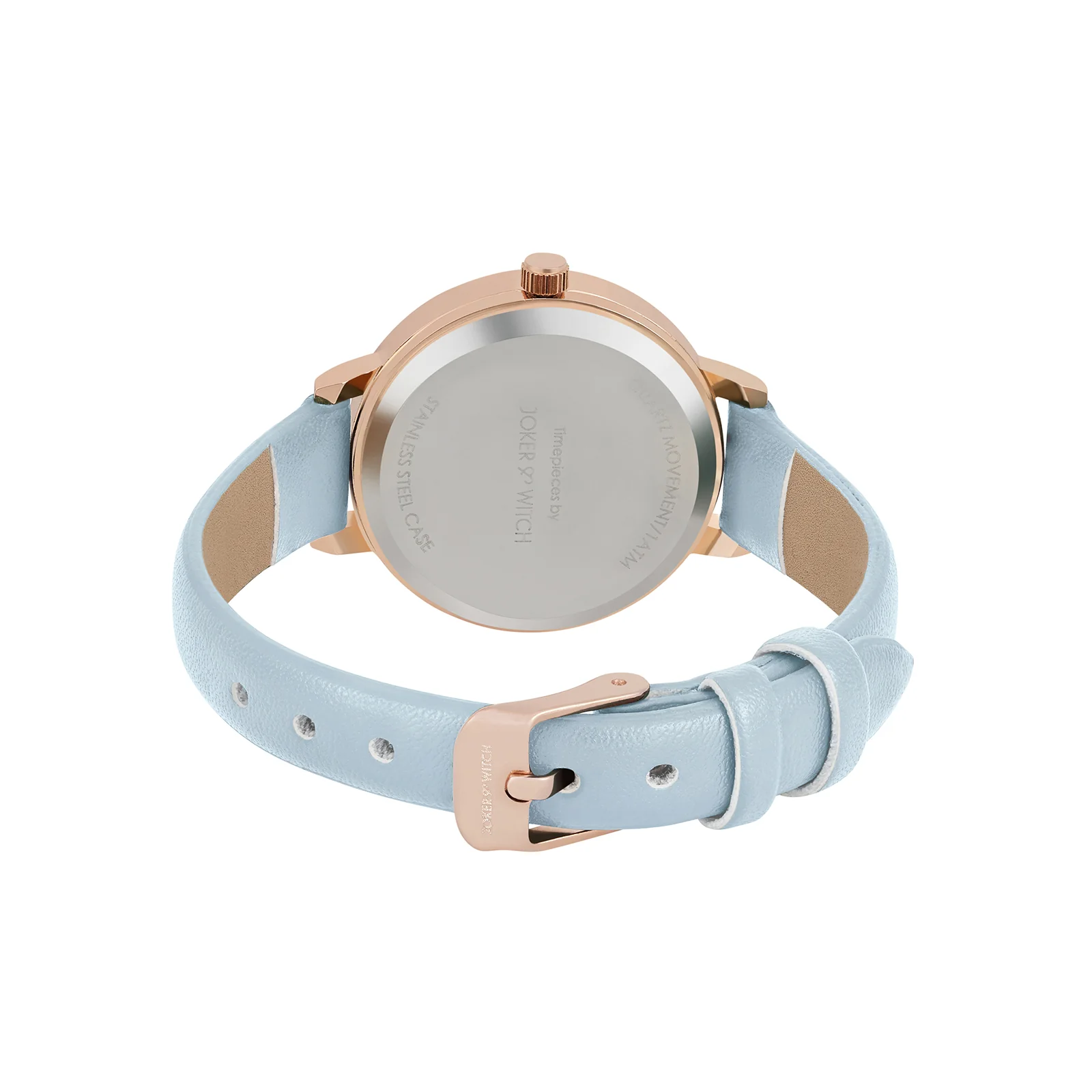Skyfall Blue and MOP Medium Dial Blue PU Strap Women's Watch - Image 6