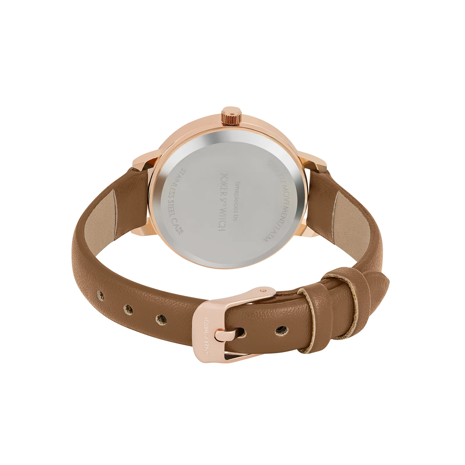 Skyfall Brown and MOP Medium Dial Brown PU Strap Women's Watch - Image 6