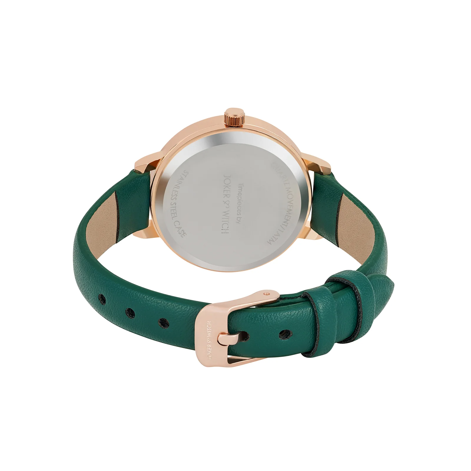 Skyfall Green and MOP Medium Dial Green PU Strap Women's Watch - Image 6