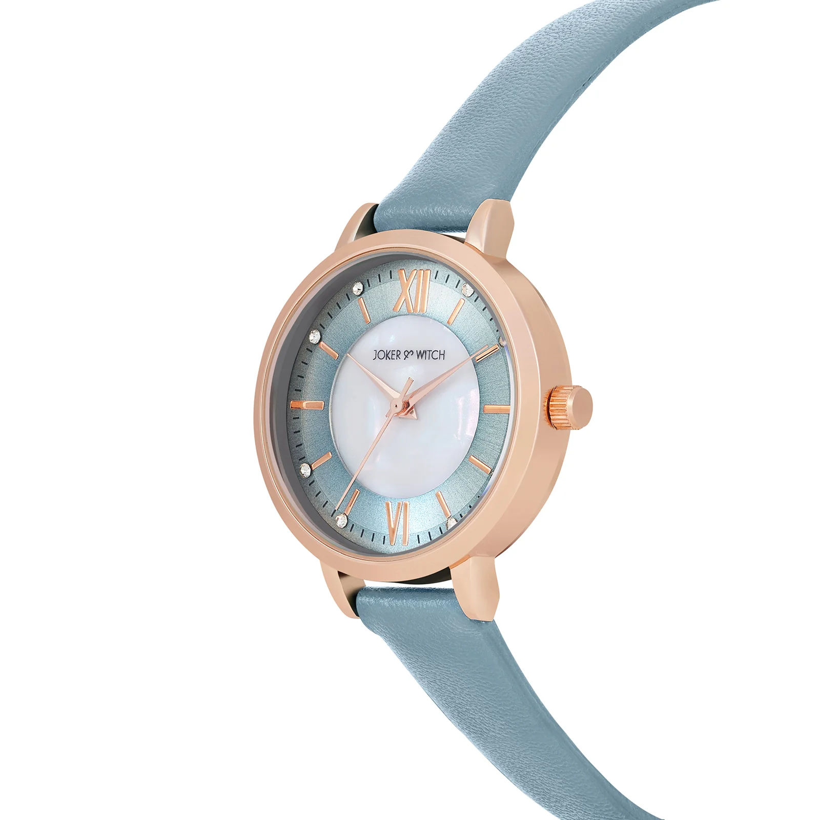 Skyfall Grey and MOP Medium Dial Grey PU Strap Women's Watch - Image 4