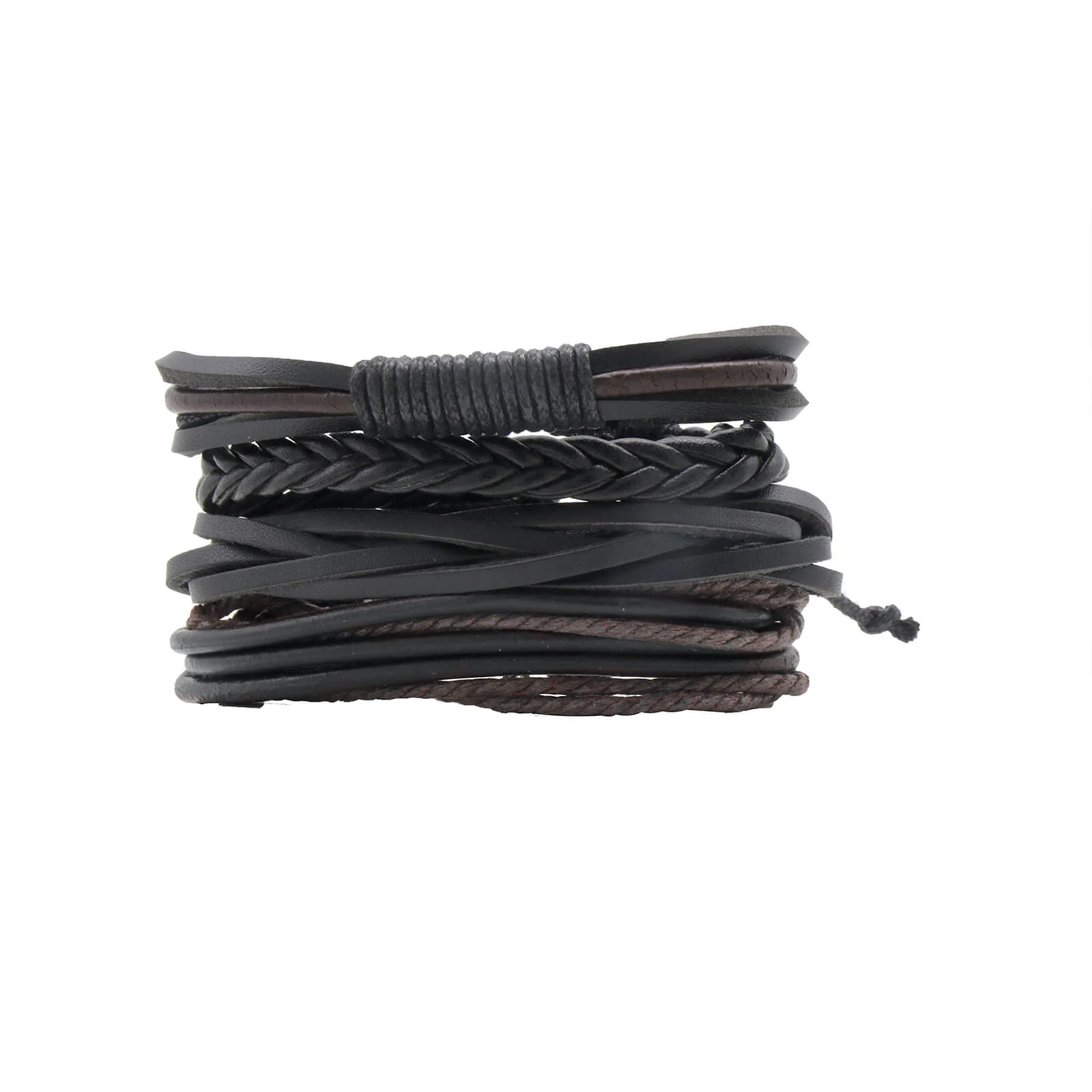 Skywalker Men's Black And Brown Watch Bracelet Stack - Image 4