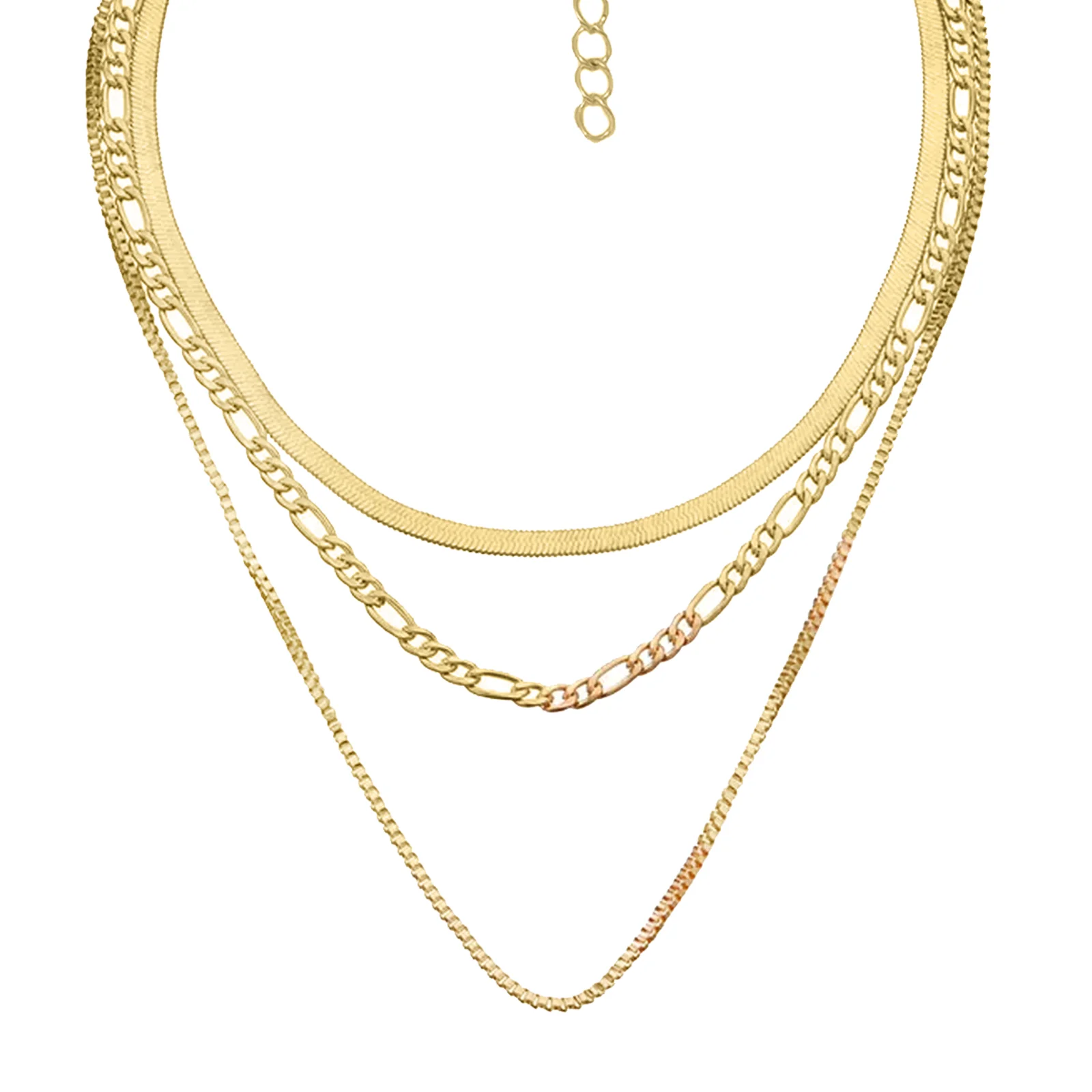 Sleek Gold Layered Necklace - Image 7