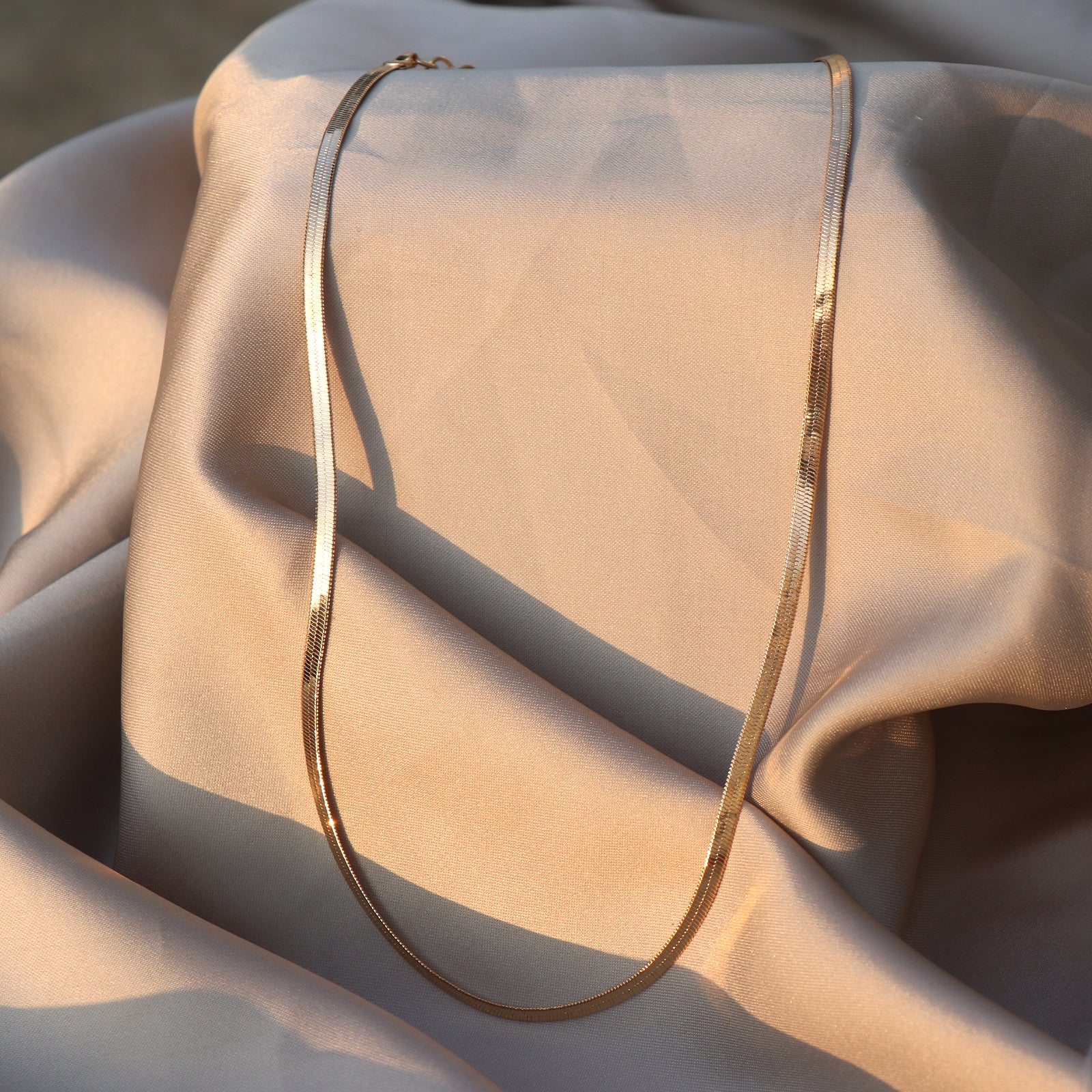 Sleek is Chic Gold Necklace - Image 2