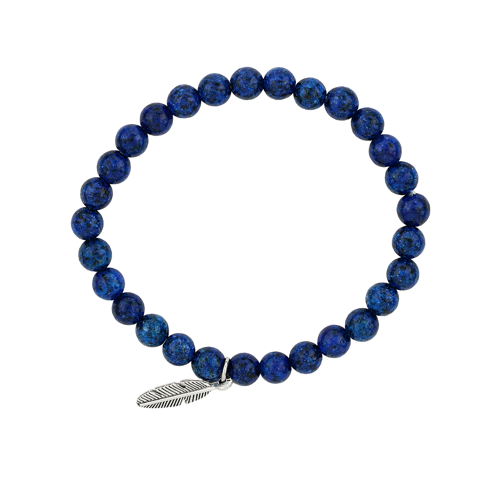 Snow On The Beach Blue Beaded Bracelet - Image 4