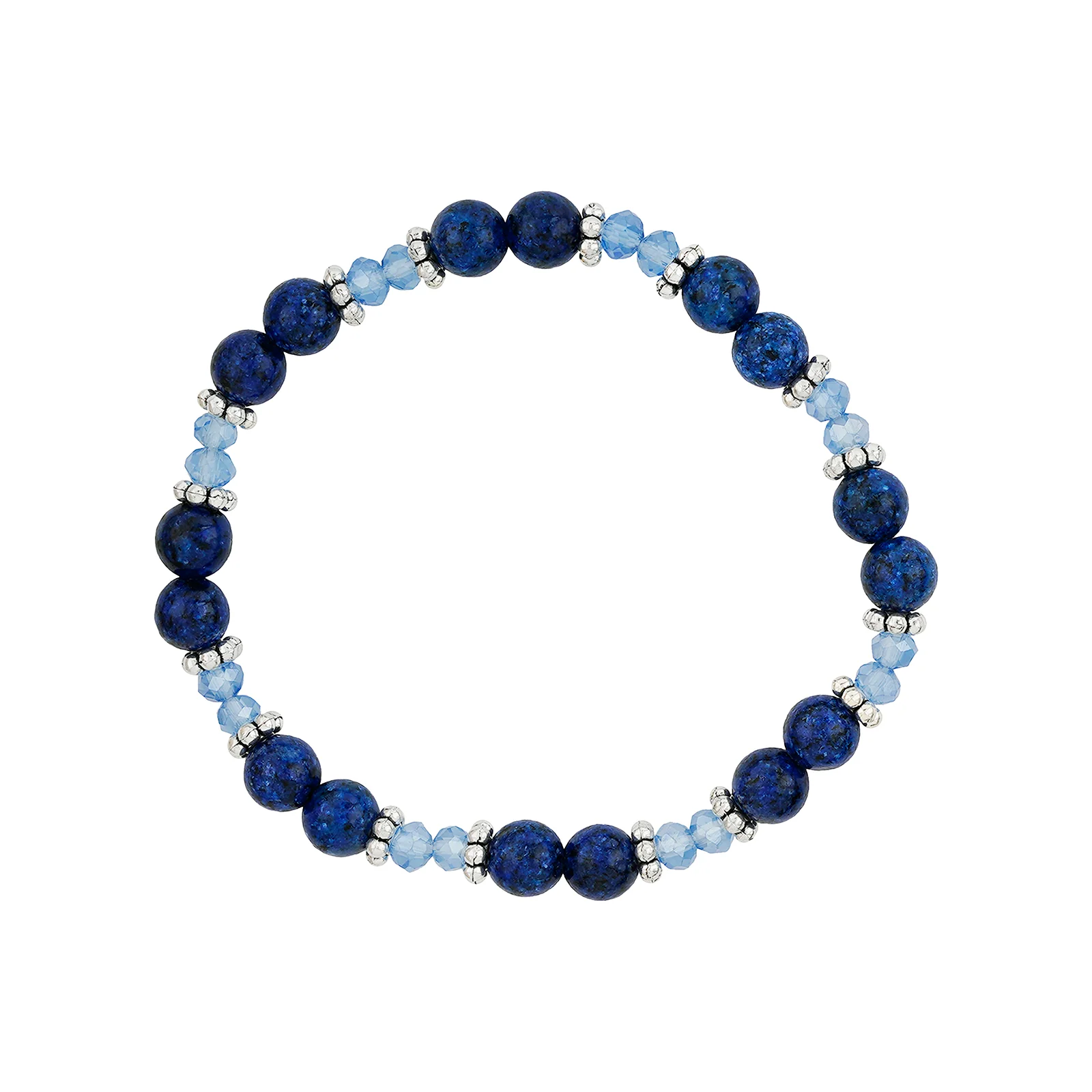 Snow On The Beach Blue Beaded Bracelet - Image 5