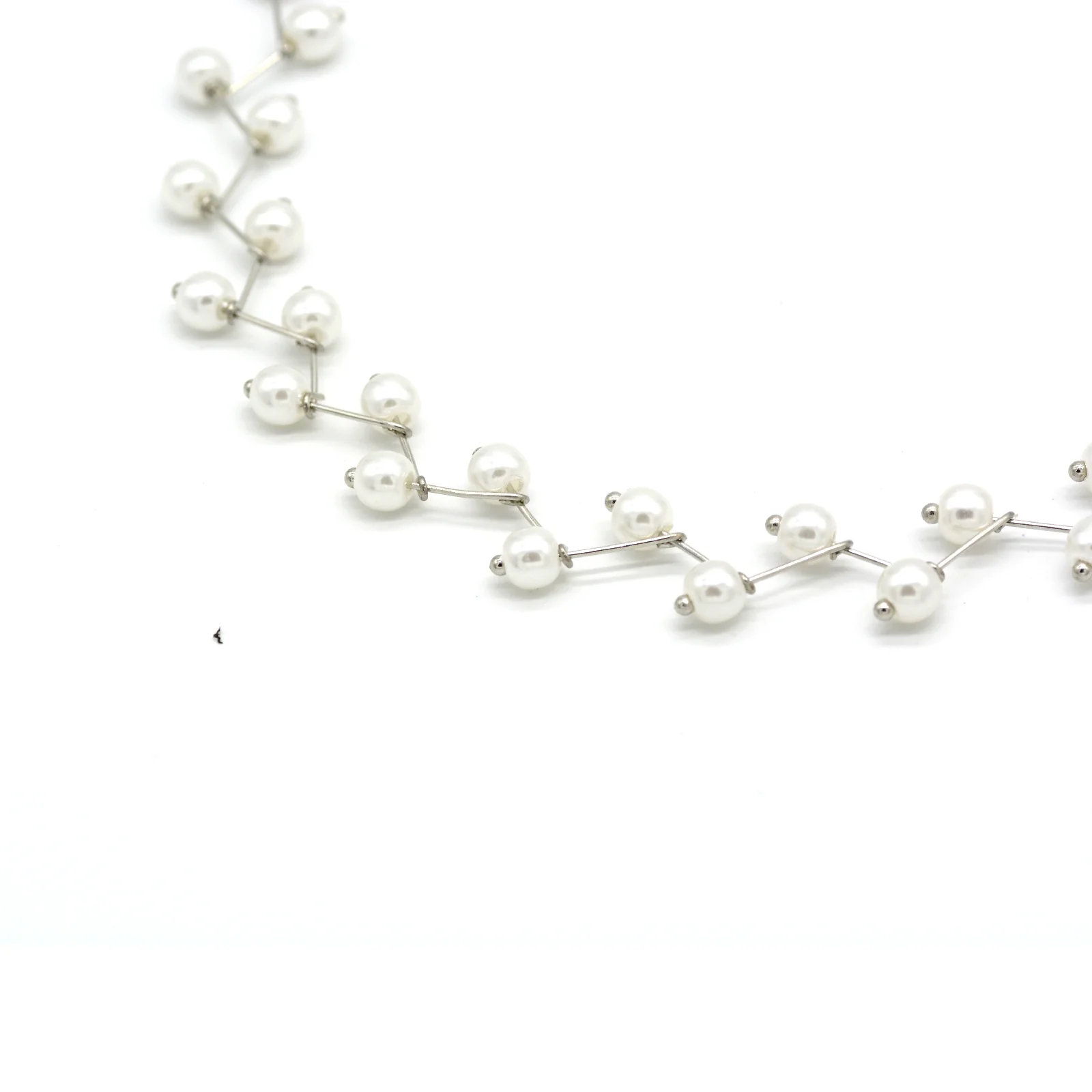 Pearl Bar Silver Choker - Image 3