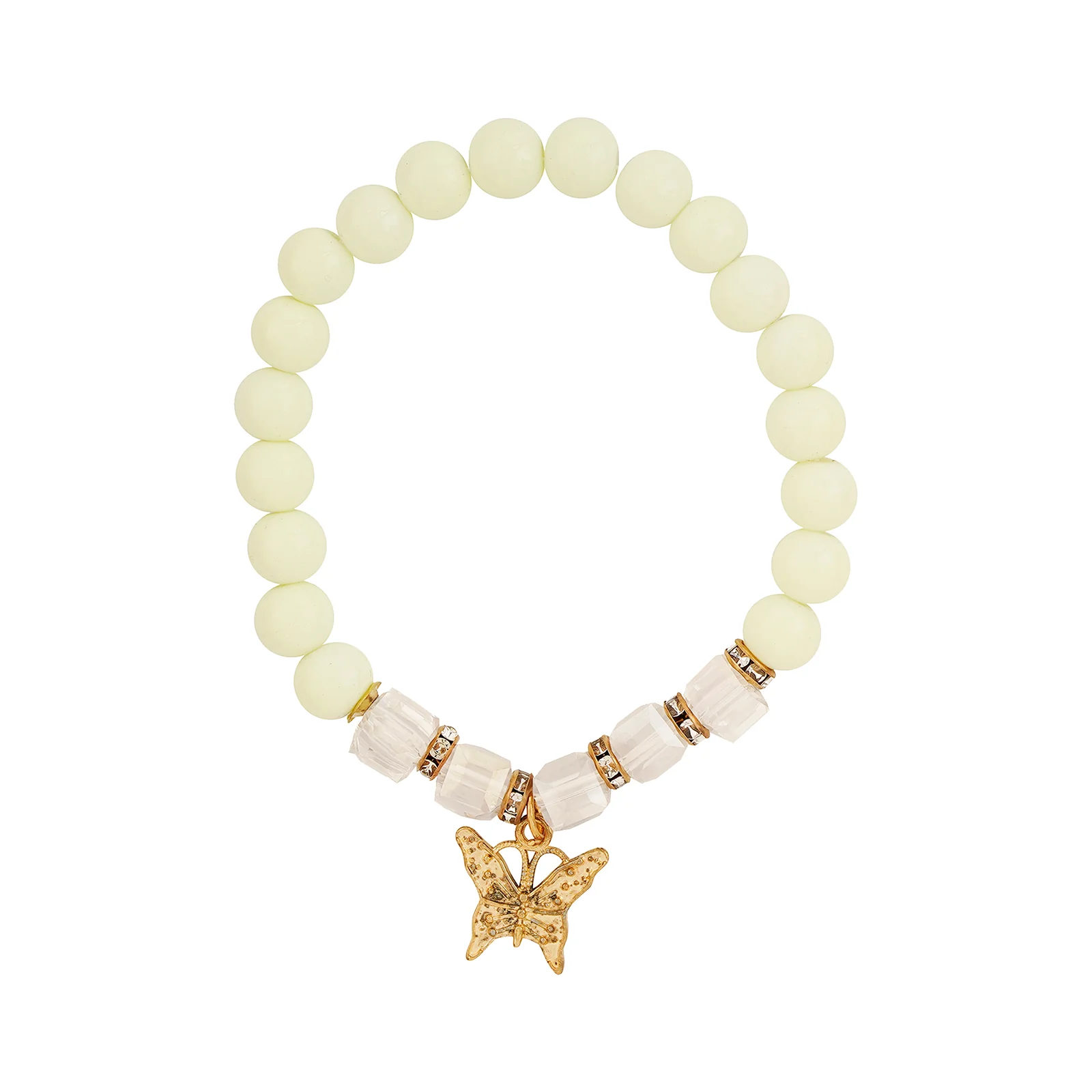 So High School Cream Beaded Bracelet - Image 5