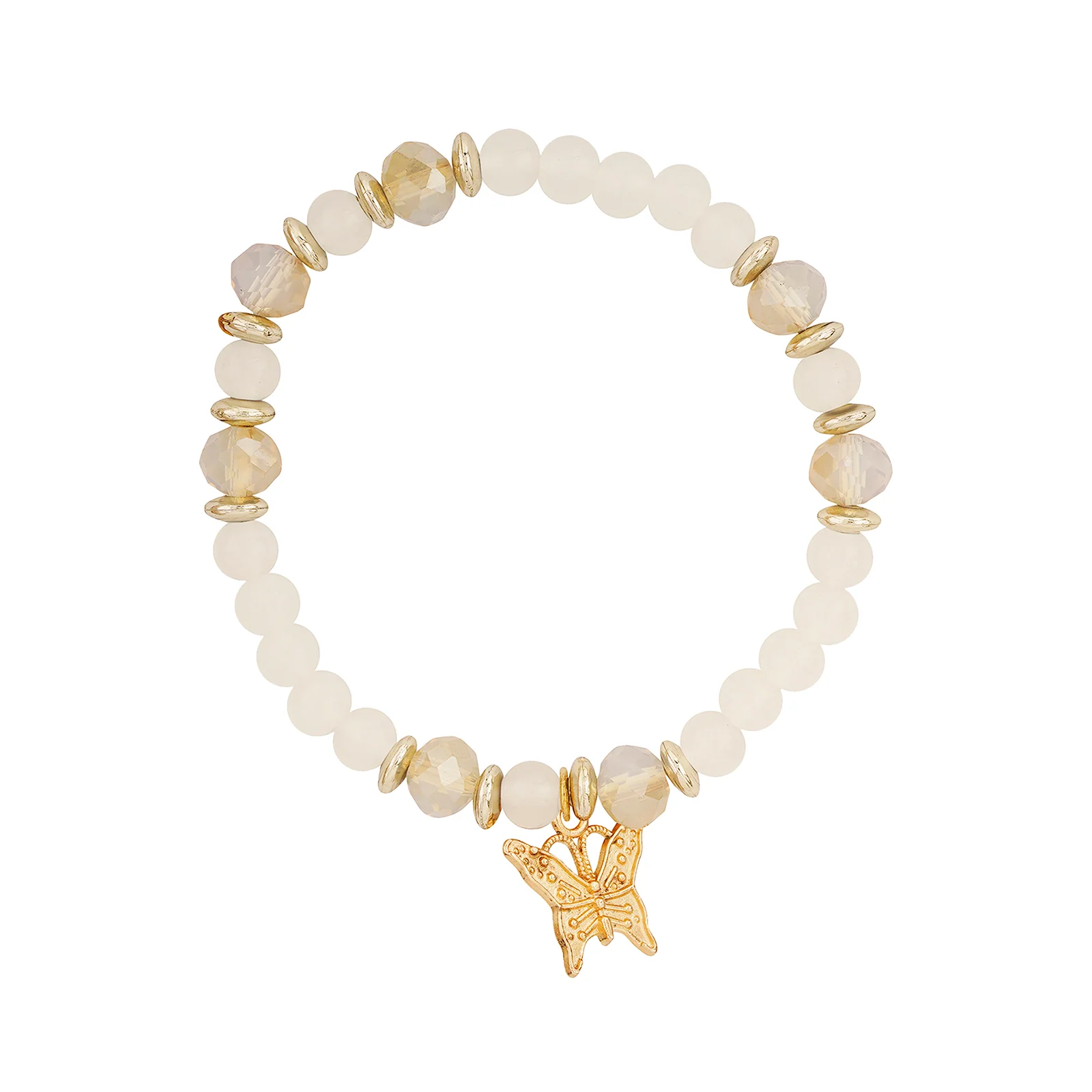 So High School Cream Beaded Bracelet - Image 6