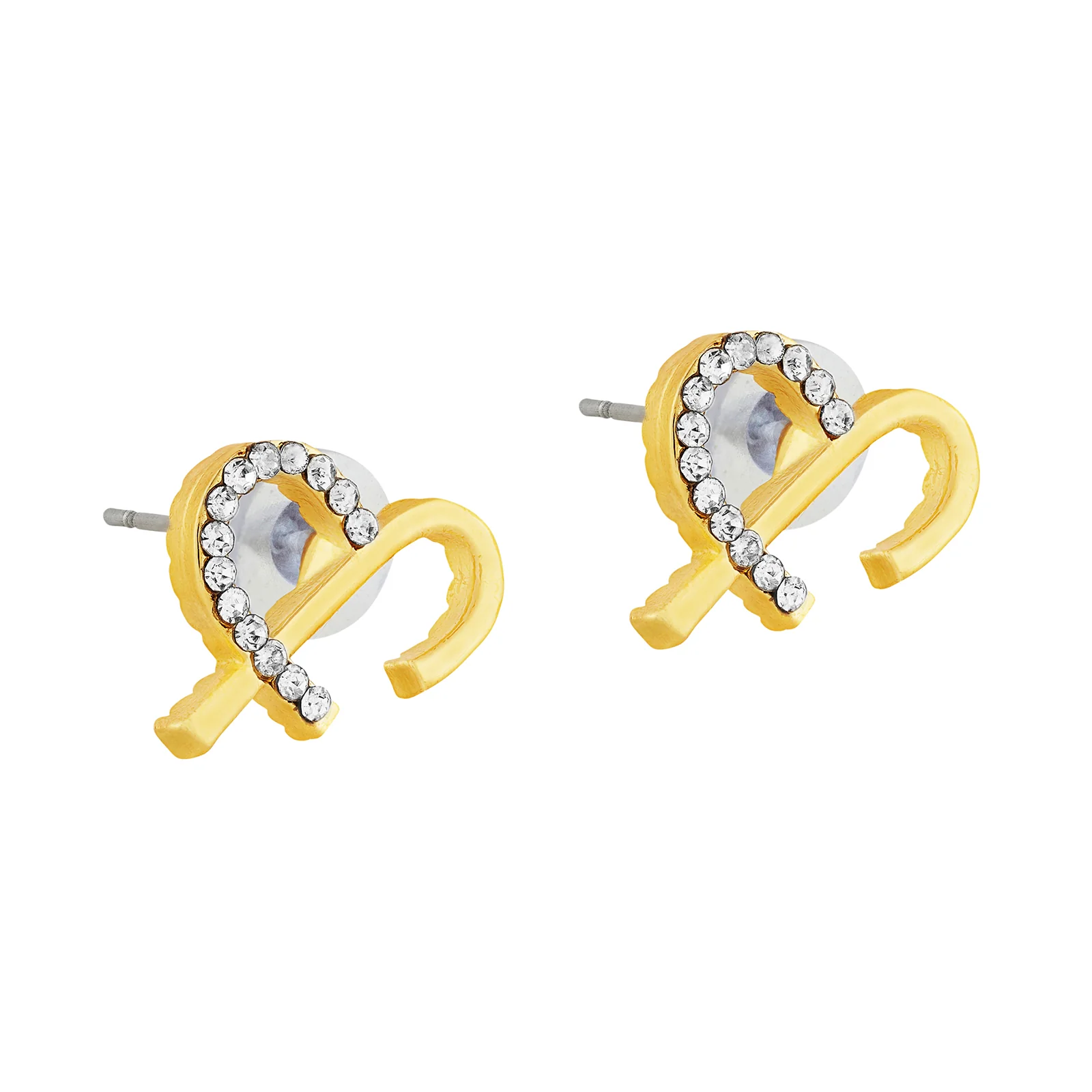 Solara Monogram Gold Earring - Image 4