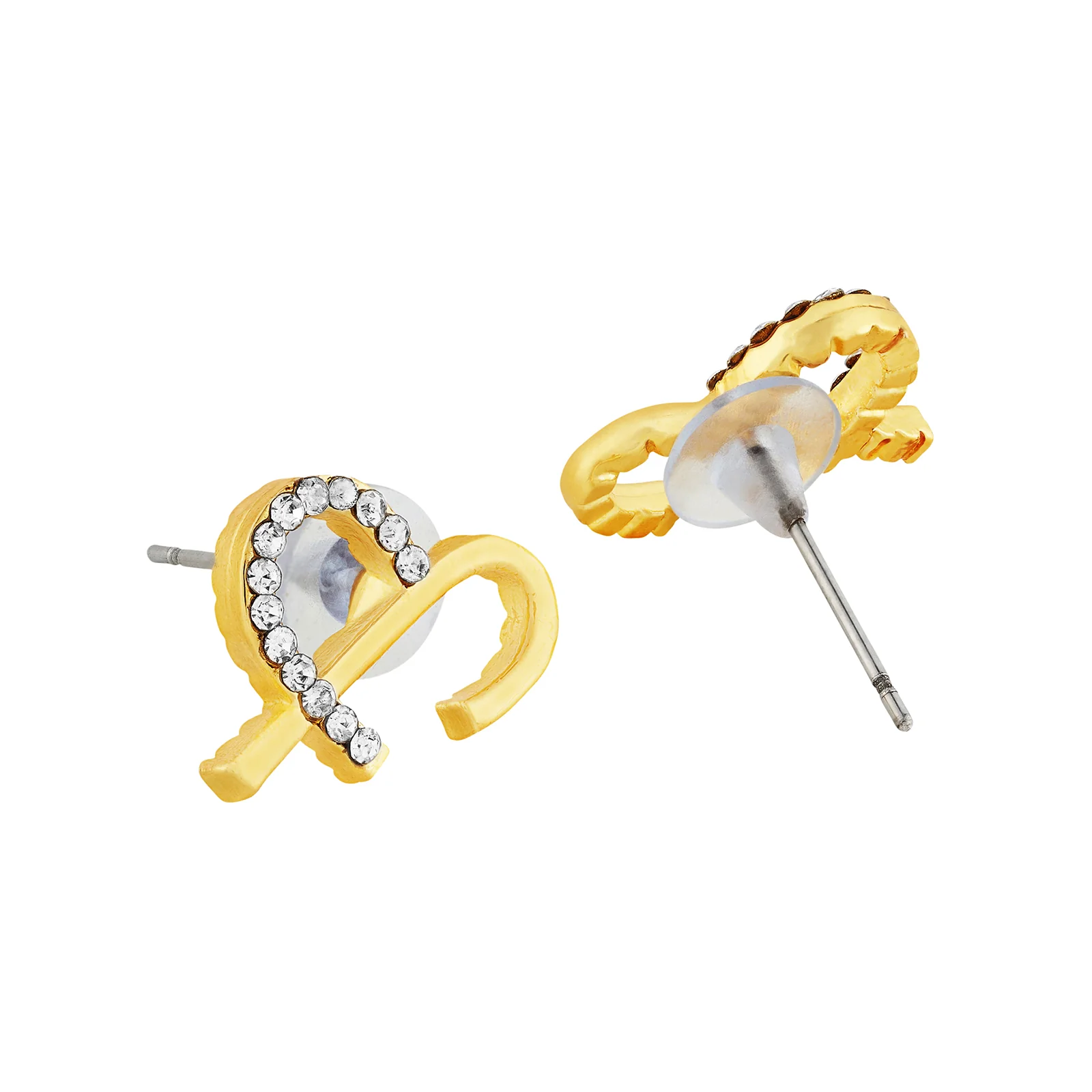 Solara Monogram Gold Earring - Image 5