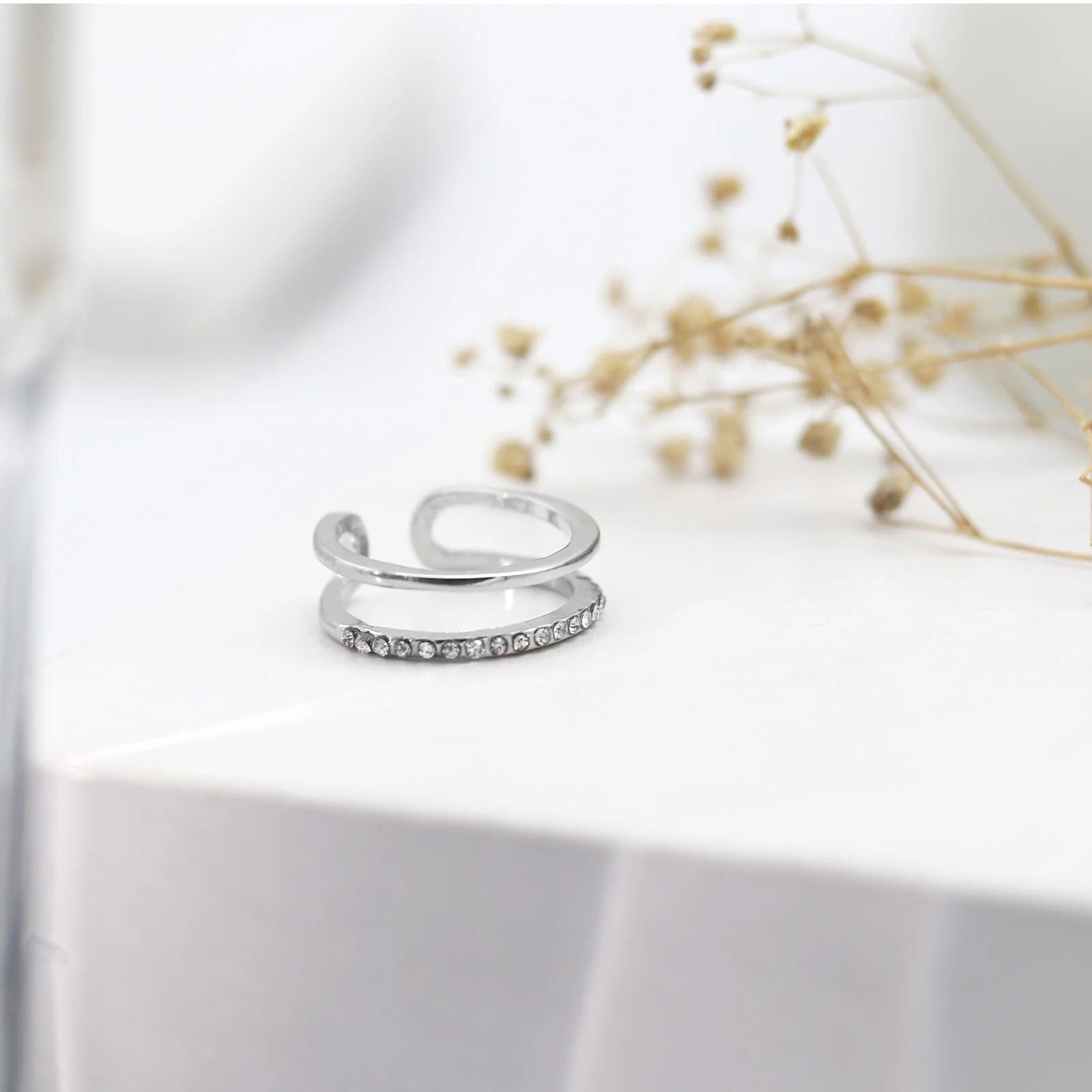 Soraida Dainty Silver Ring - Image 2