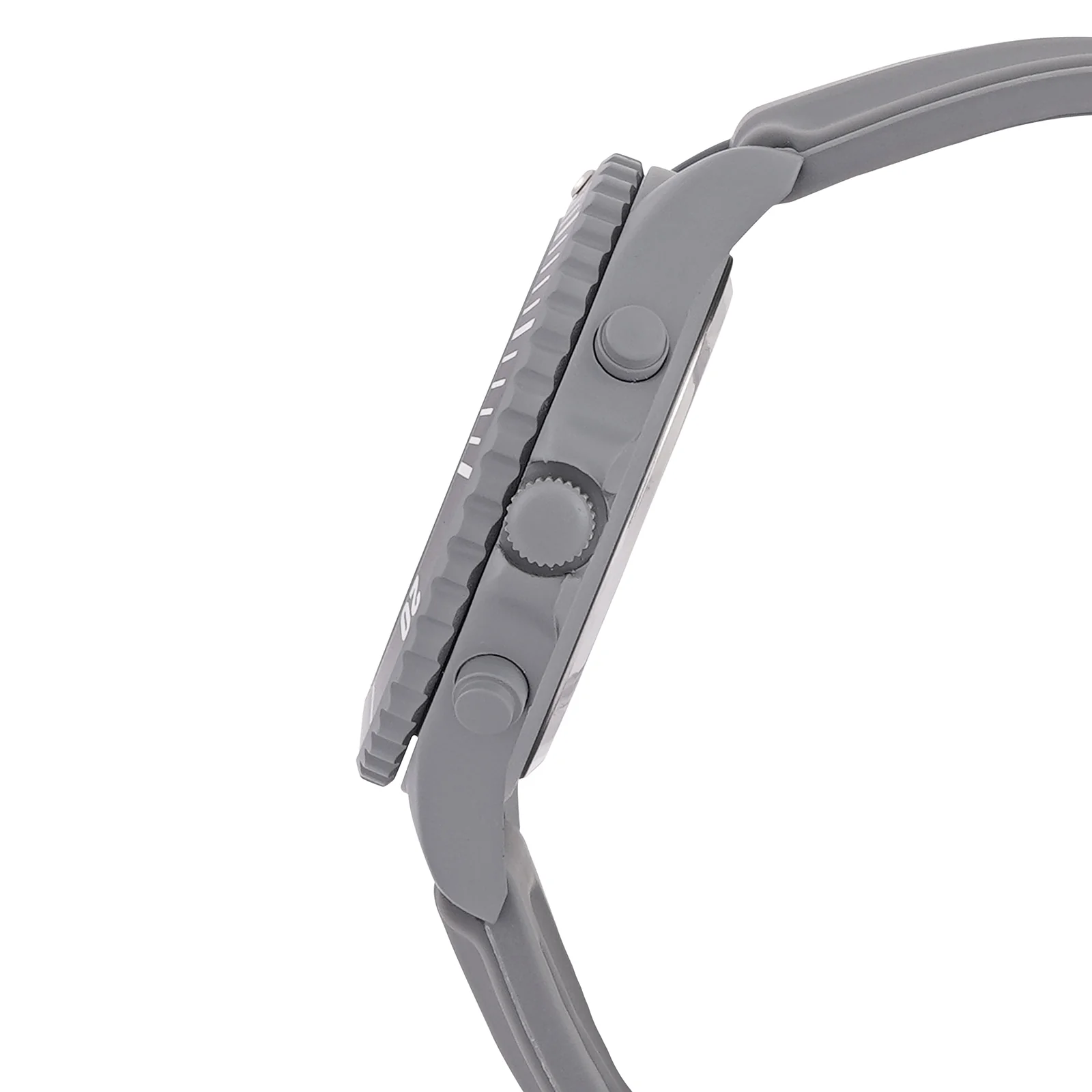 Spacey Grey XLarge Dial Silicone Strap Men's Watch - Image 5