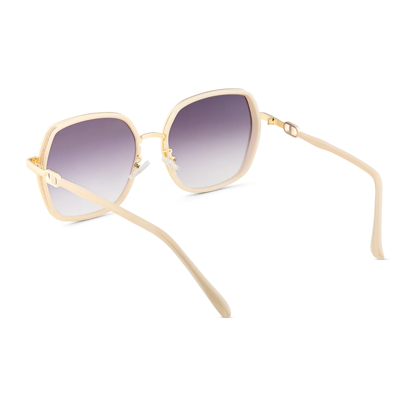 Spectra Purple-Rosegold Oversized Sunglasses - Image 6