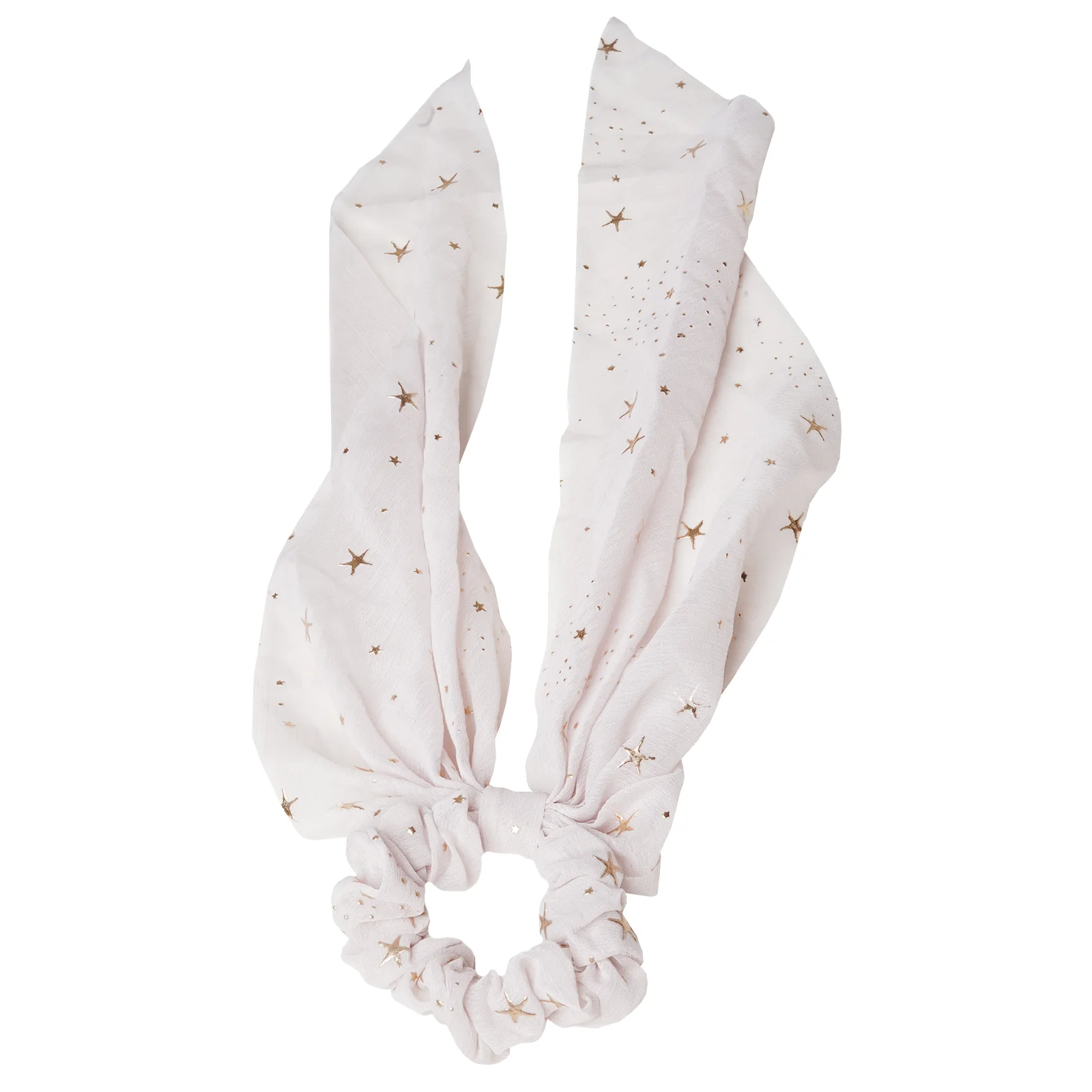 Stardust White Scarf Detail Scrunchie - Image 3