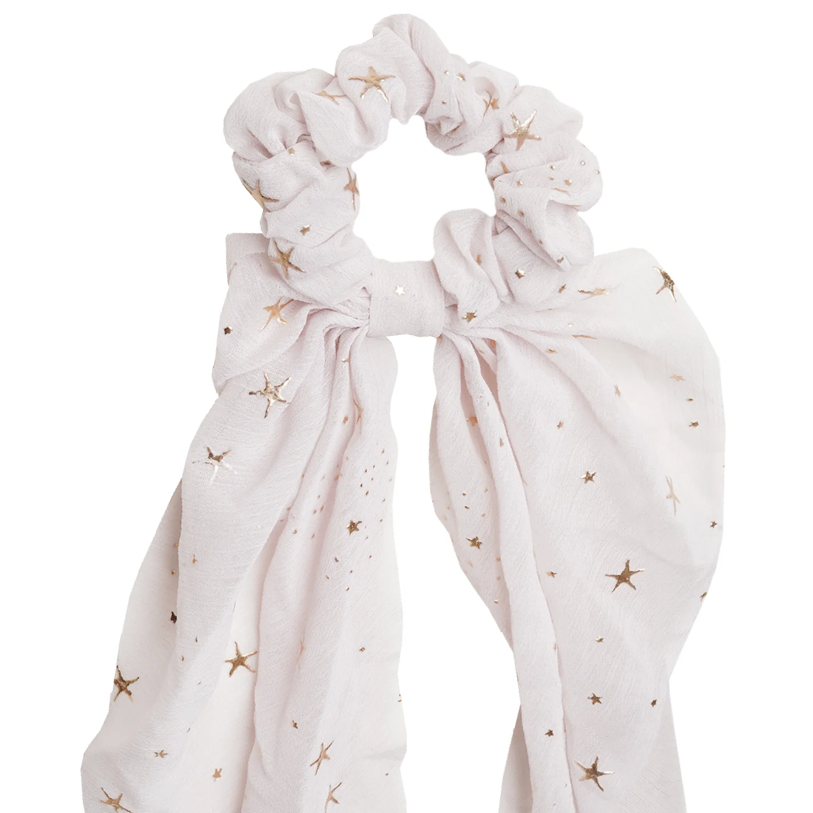 Stardust White Scarf Detail Scrunchie - Image 4