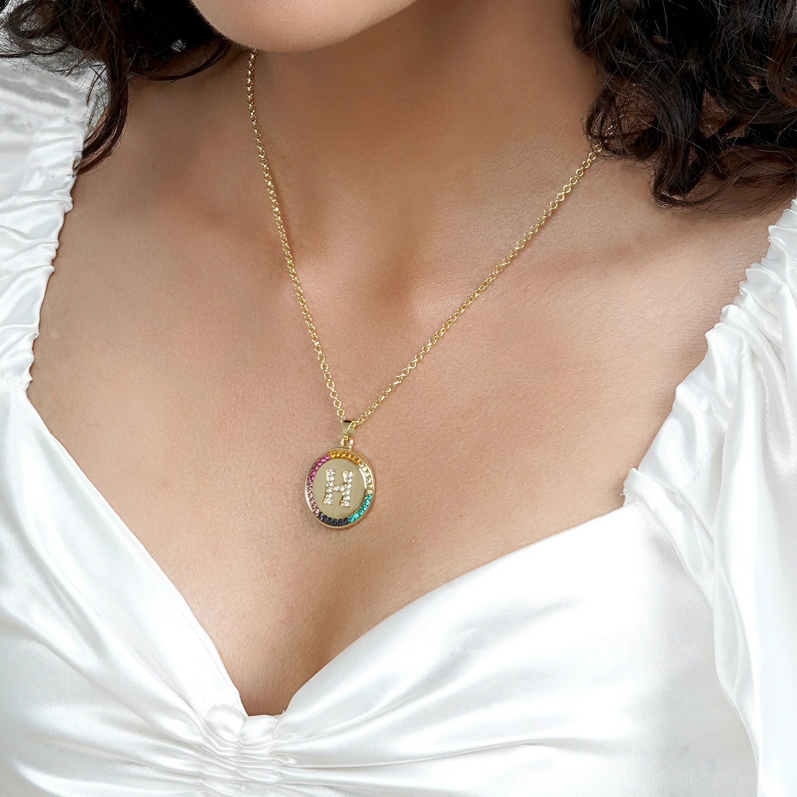 Starlet Alphabet H Necklace - Image 2