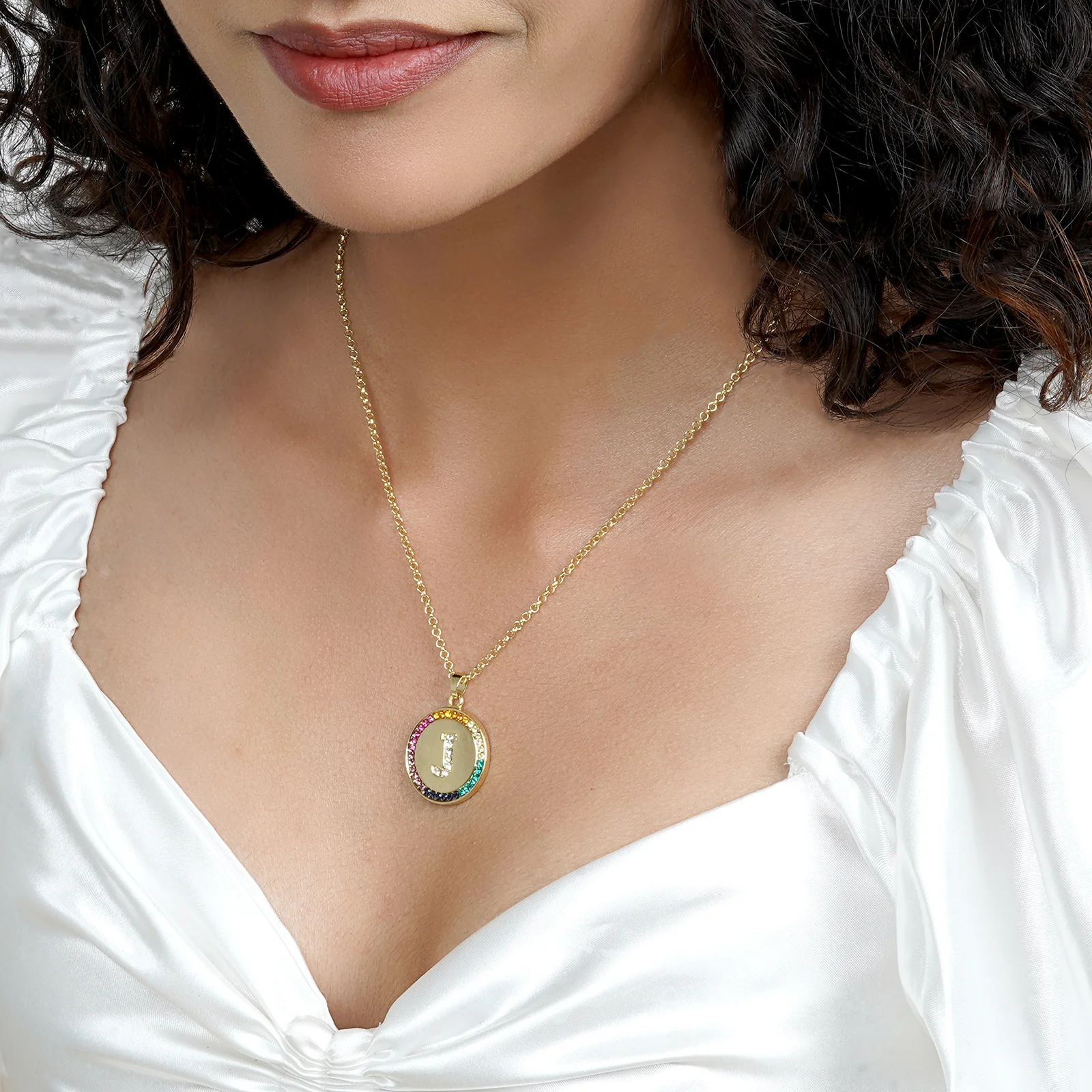 Starlet Alphabet J Necklace - Image 2