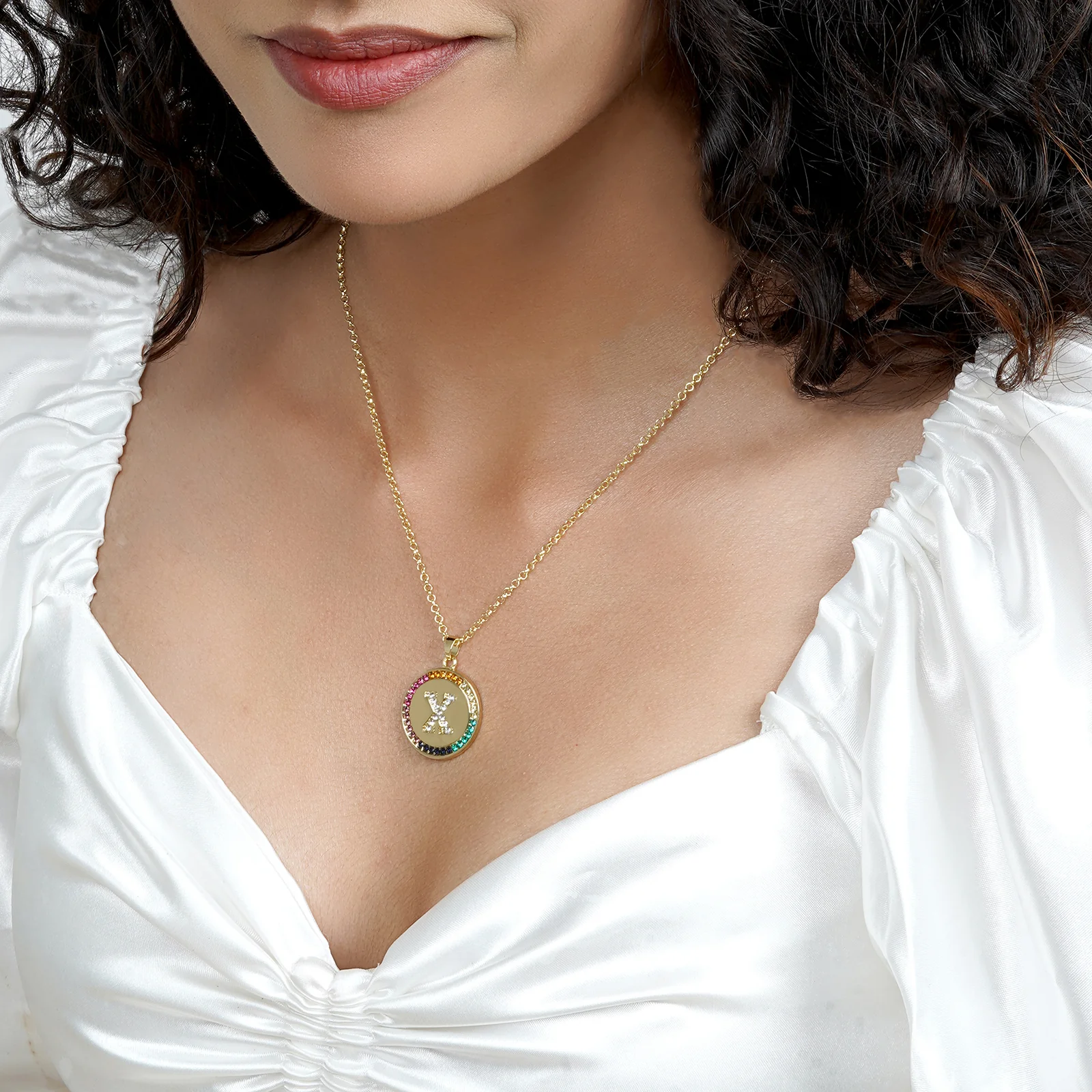 Starlet Alphabet X Necklace - Image 2