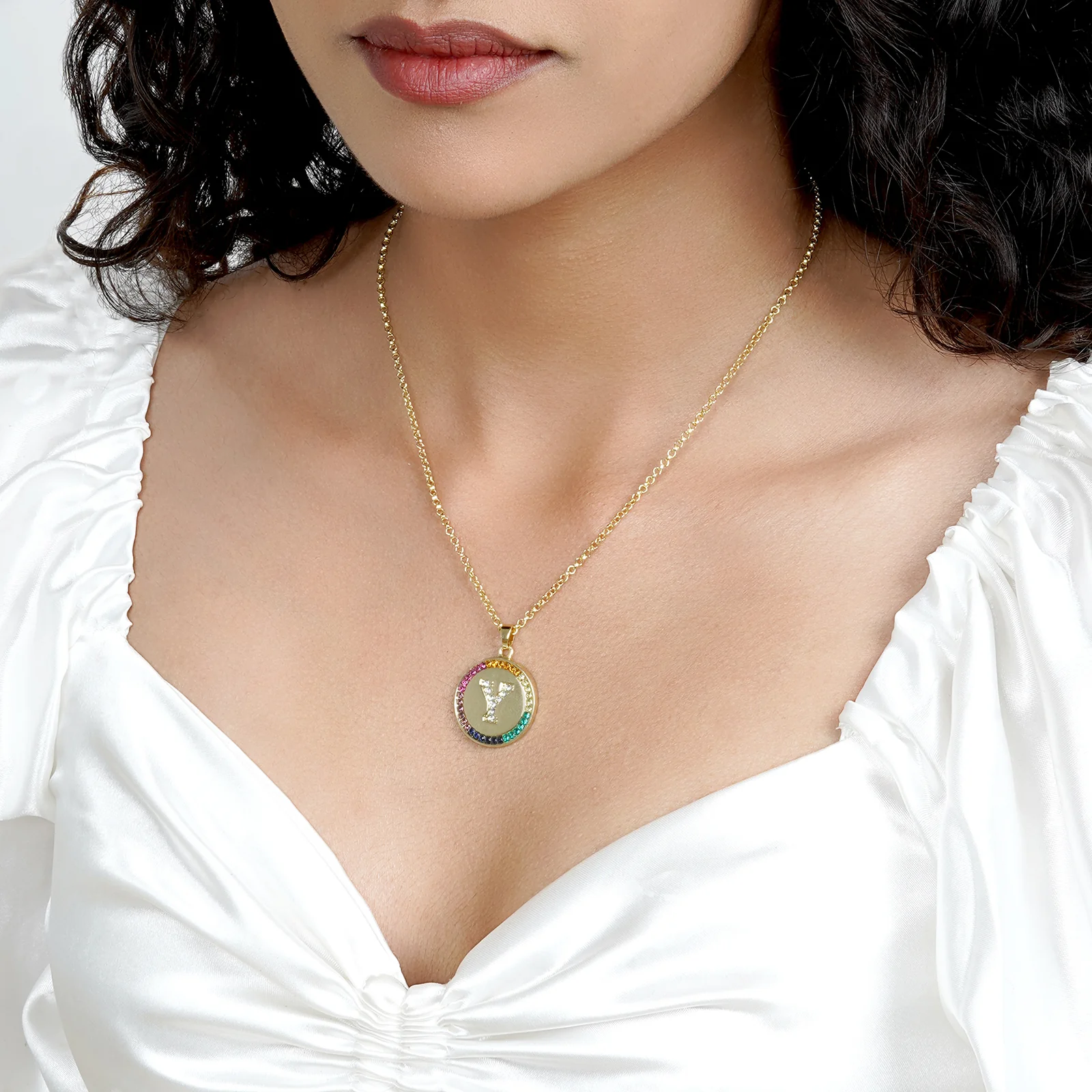 Starlet Alphabet Y Necklace - Image 2