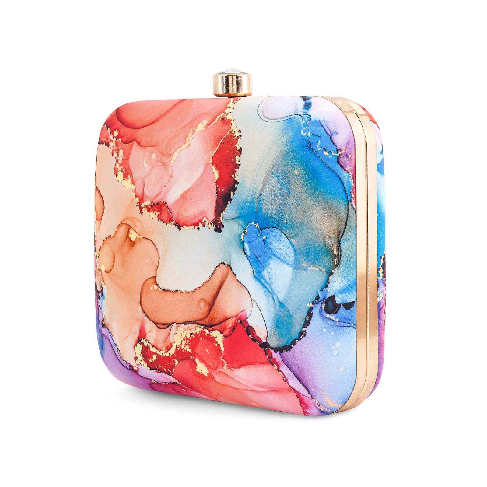 Starlet Charm Multicolour Printed Clutch - Image 5