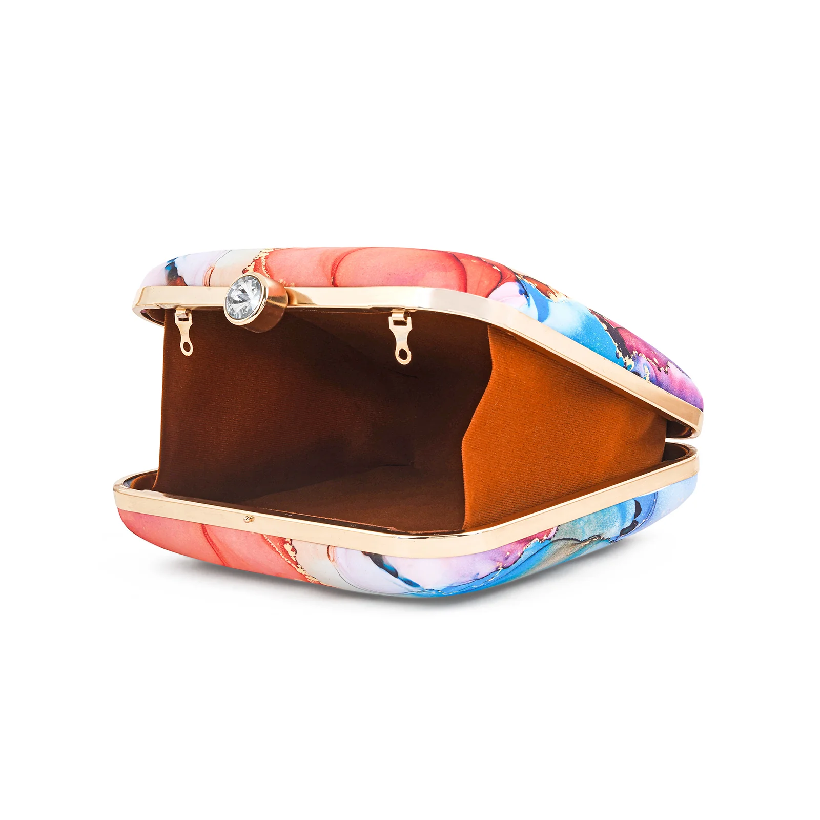 Starlet Charm Multicolour Printed Clutch - Image 7