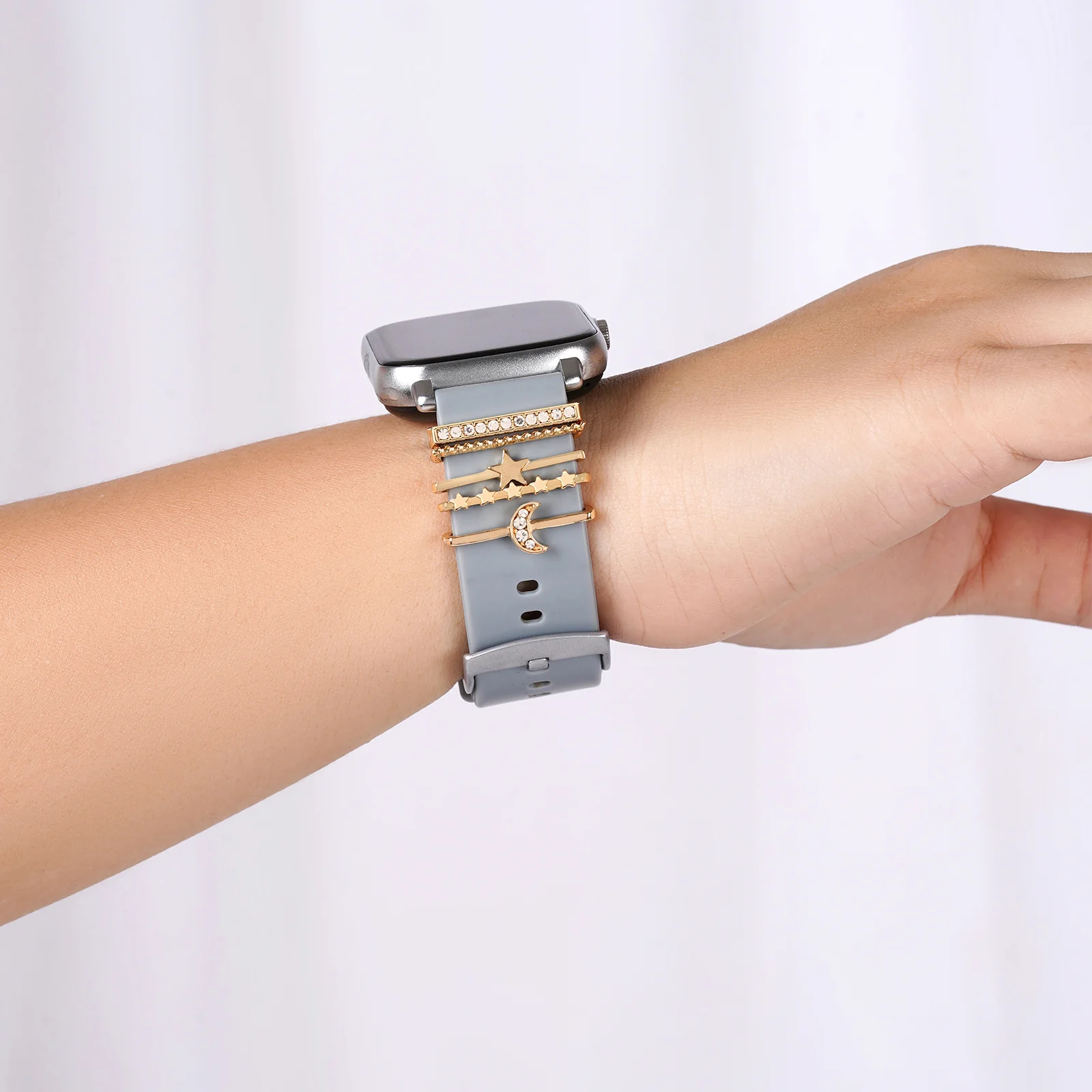 Starry Cosmo Gold Ring Watch Charm - Image 2