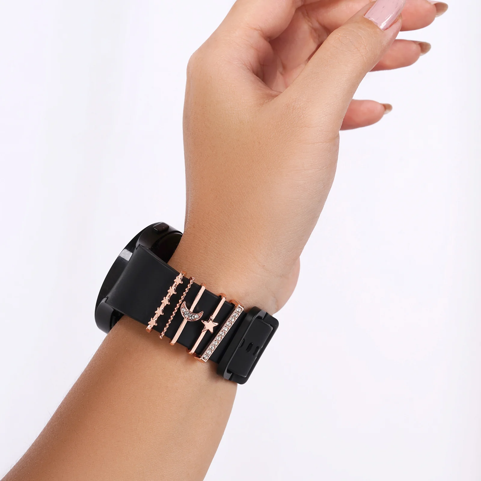 Starry Cosmo Rosegold Ring Watch Charm - Image 2