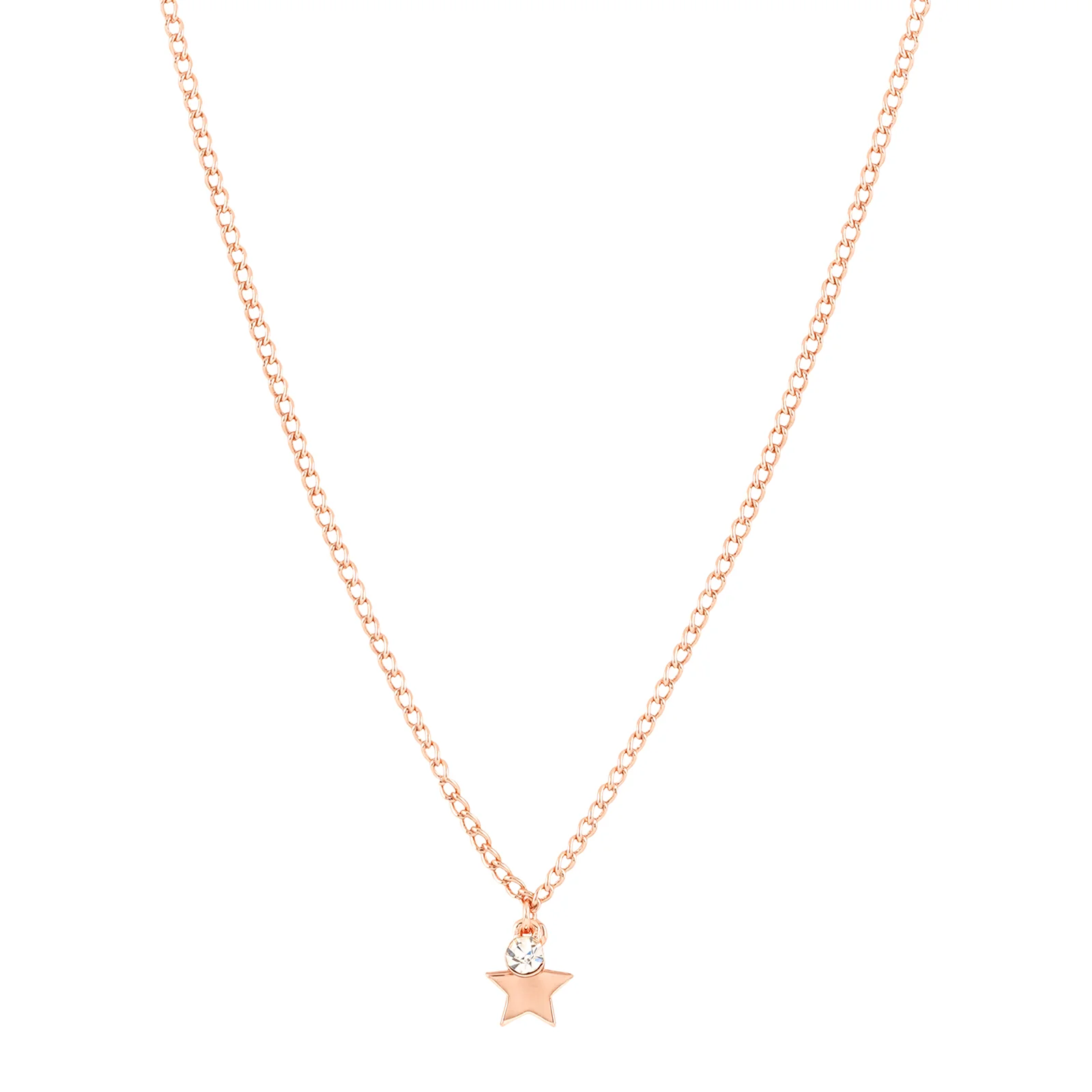 Starry Rhinestone Rosegold Necklace Charm - Image 4