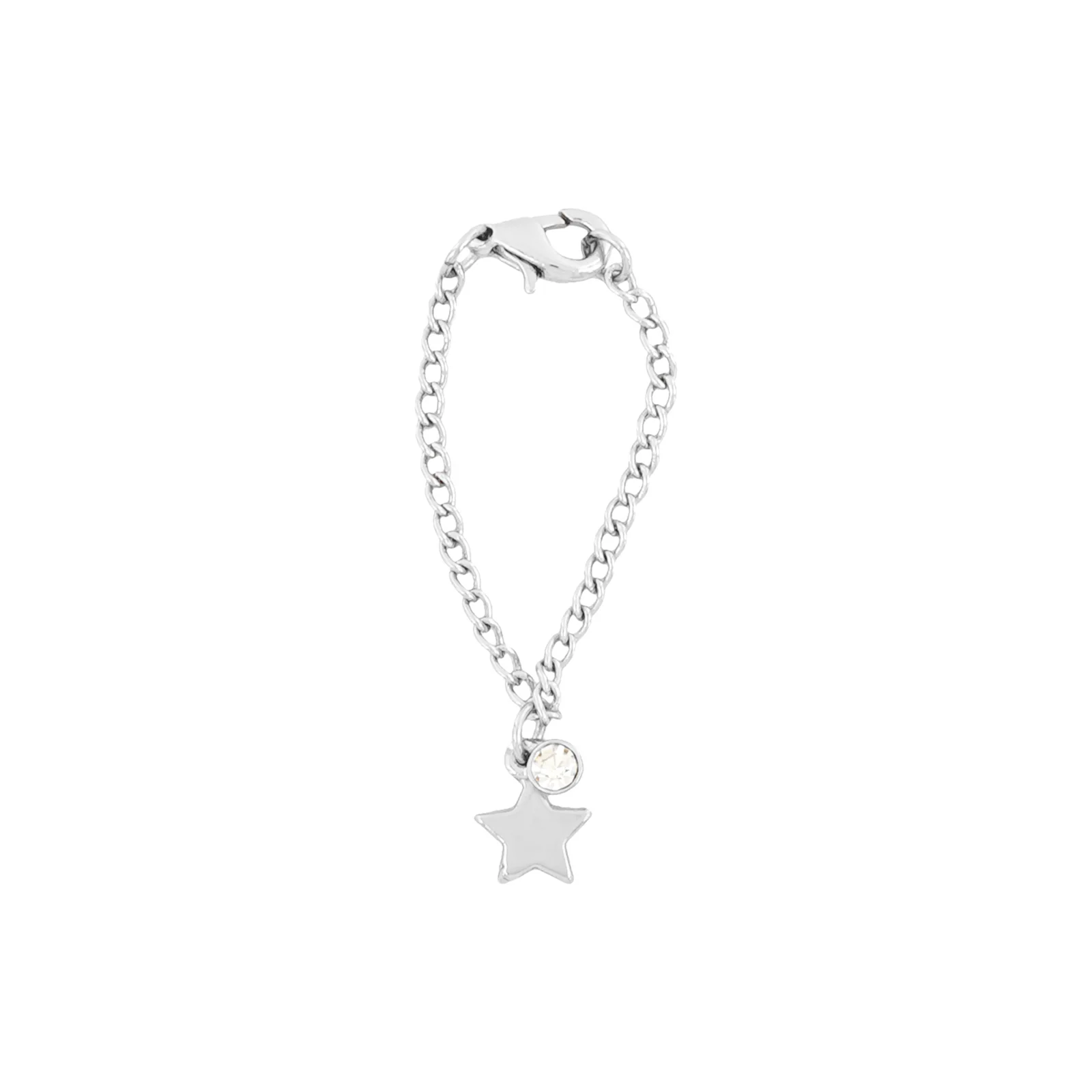 Starry Rhinestone Silver Watch Charm - Image 3