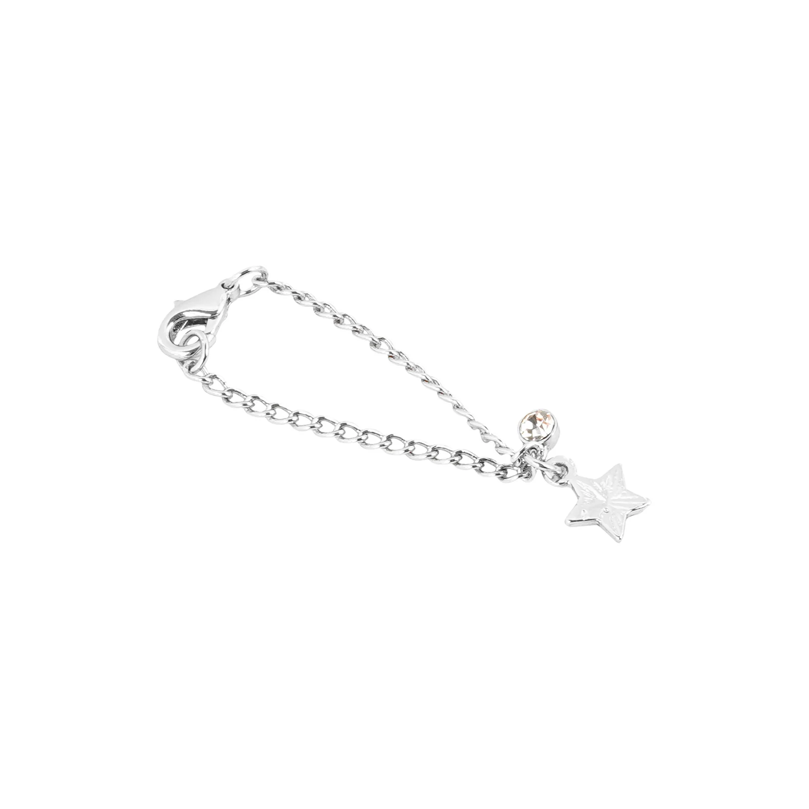 Starry Rhinestone Silver Watch Charm - Image 4