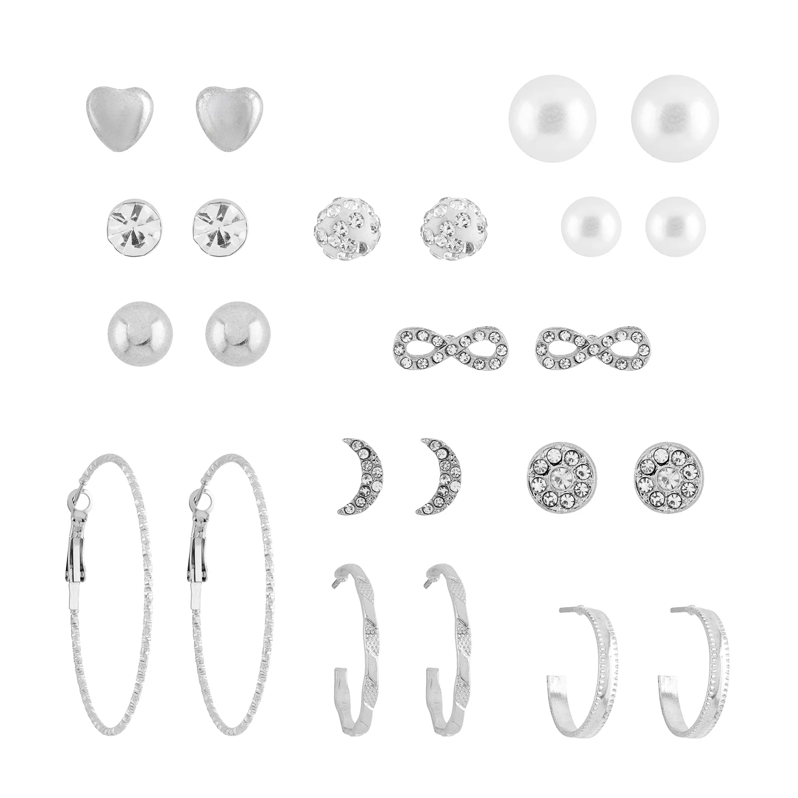 Stay Silver Earring Set - Image 3