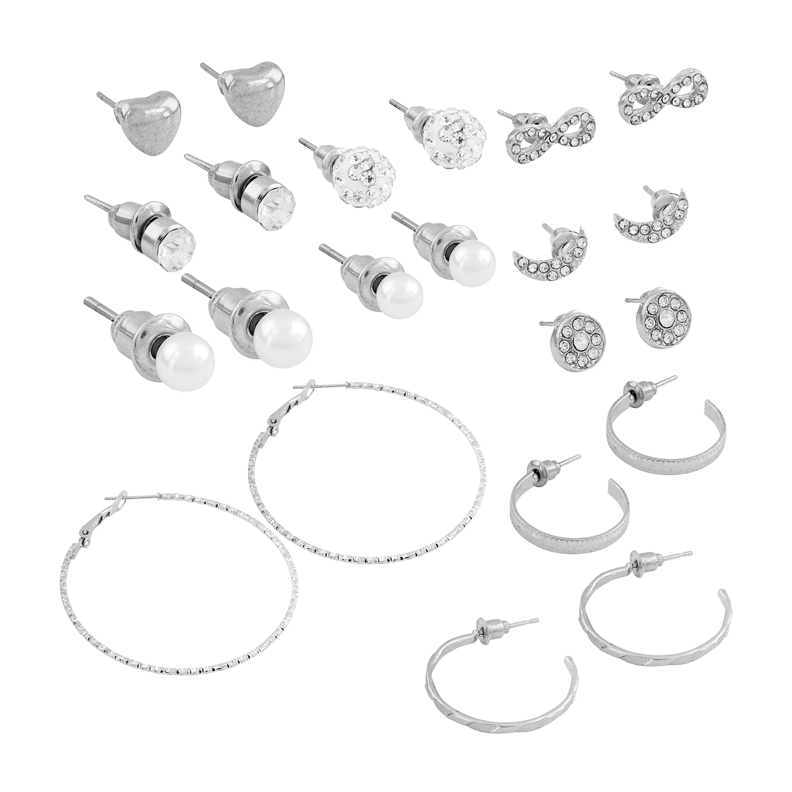 Stay Silver Earring Set - Image 4