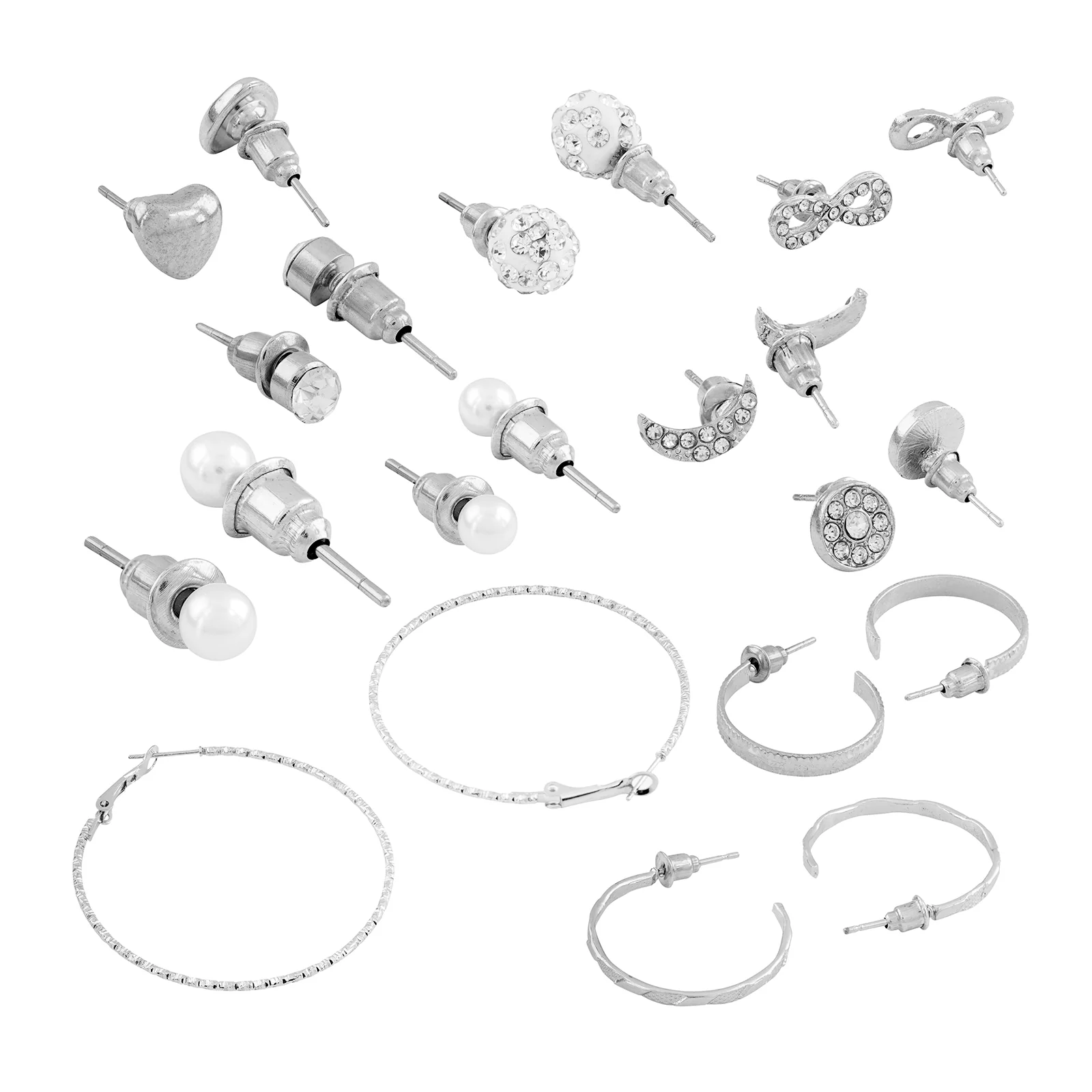 Stay Silver Earring Set - Image 5