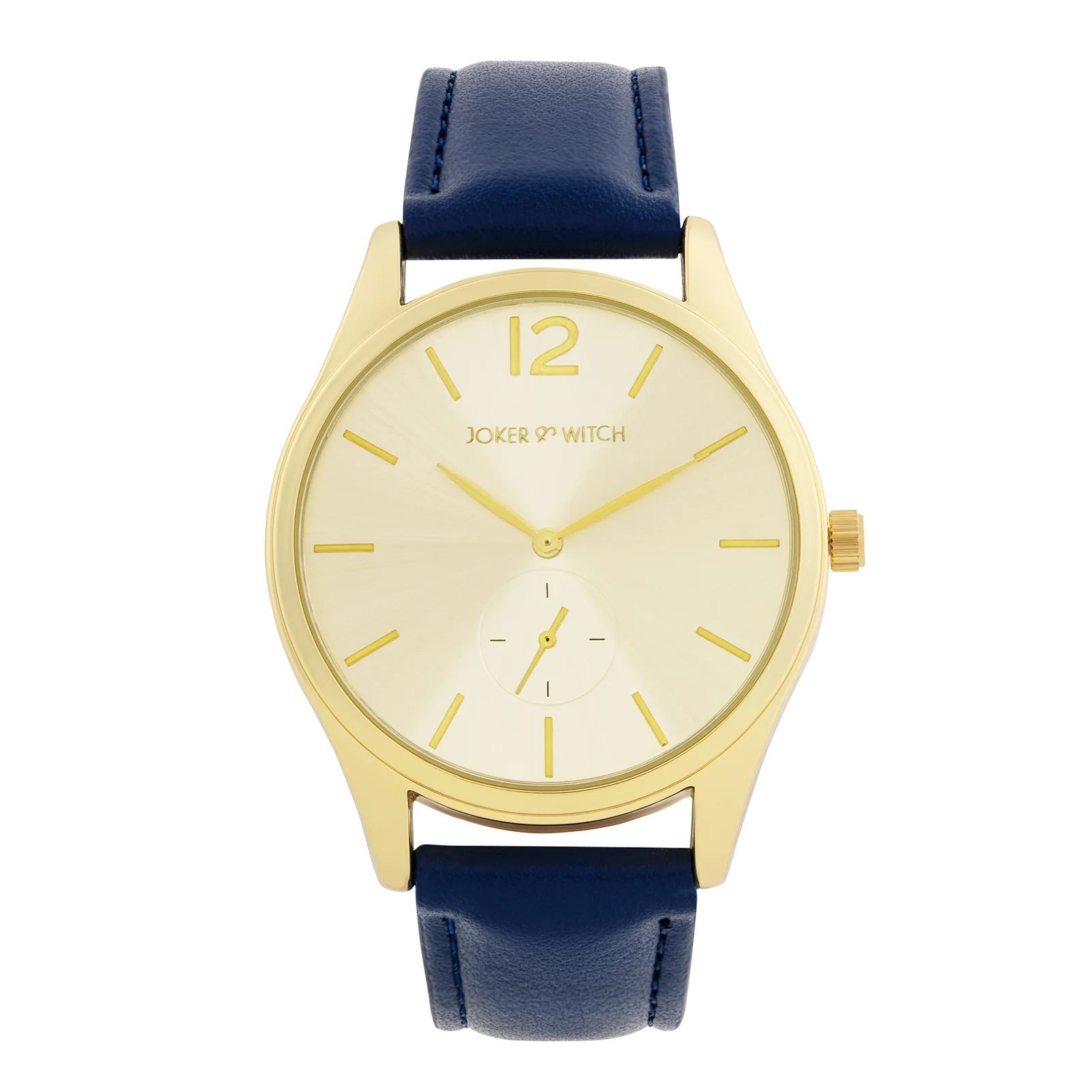 Steadfast Gold Large Dial Blue PU Strap Men's Watch - Image 3