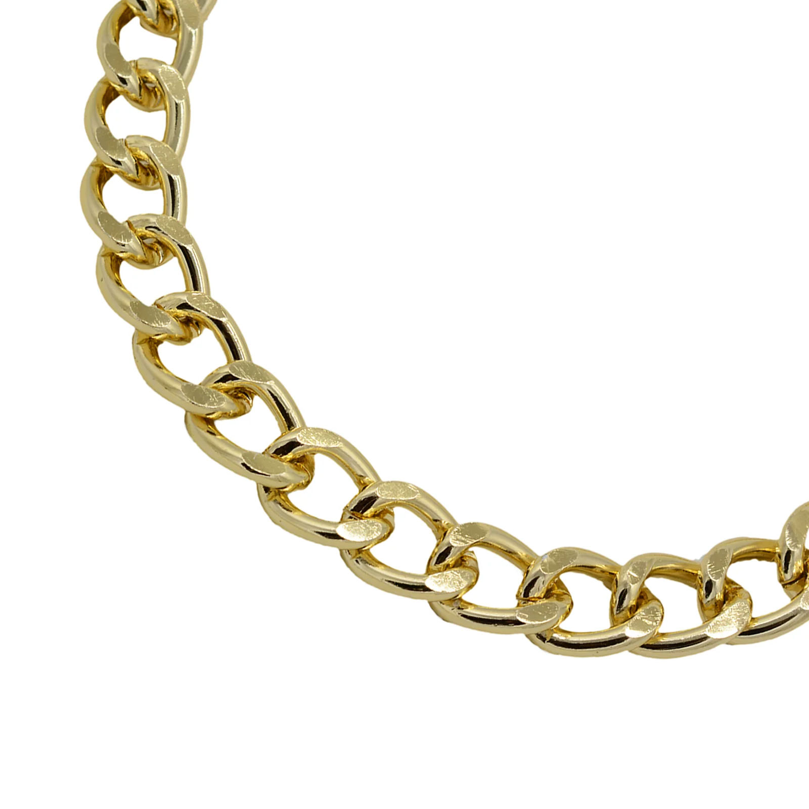 Stella Curb Chain Gold Necklace - Image 4