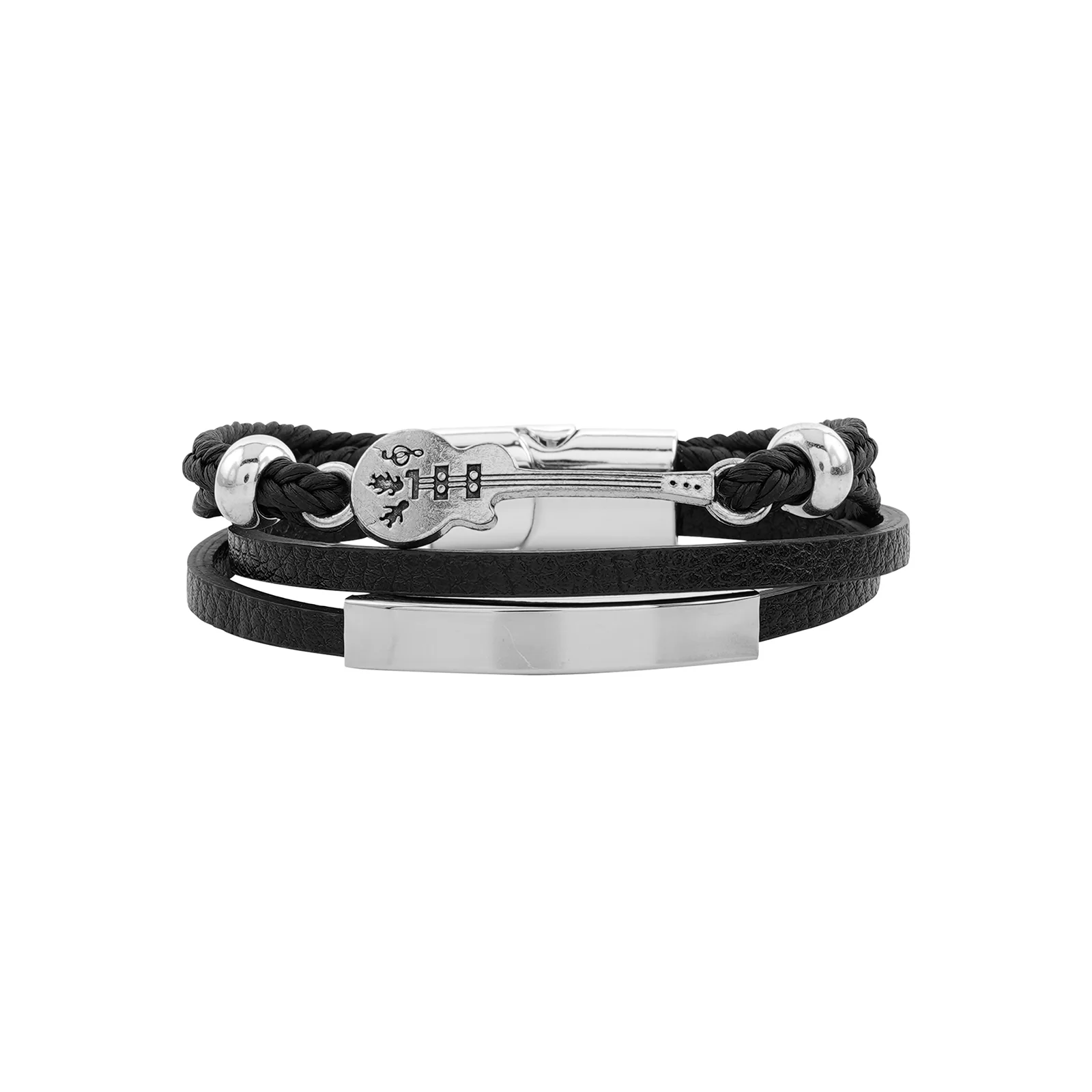 Street Beat Men's Black Bracelet - Image 3