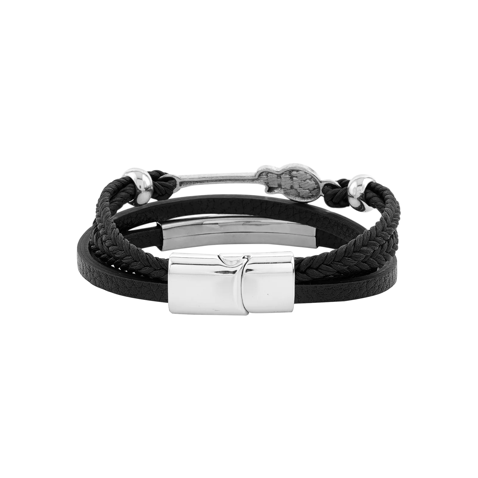 Street Beat Men's Black Bracelet - Image 4