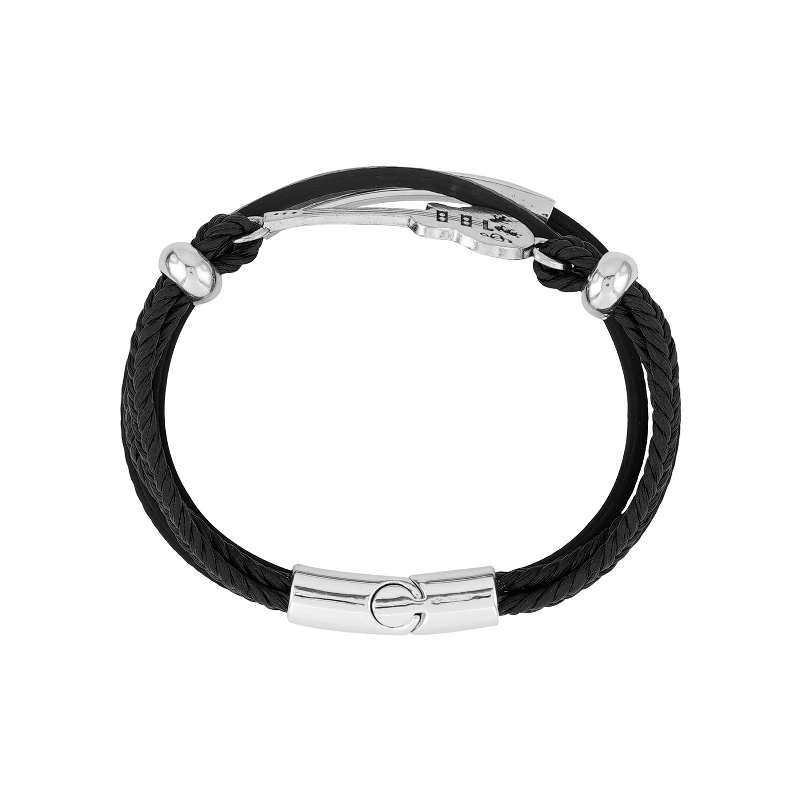 Street Beat Men's Black Bracelet - Image 5