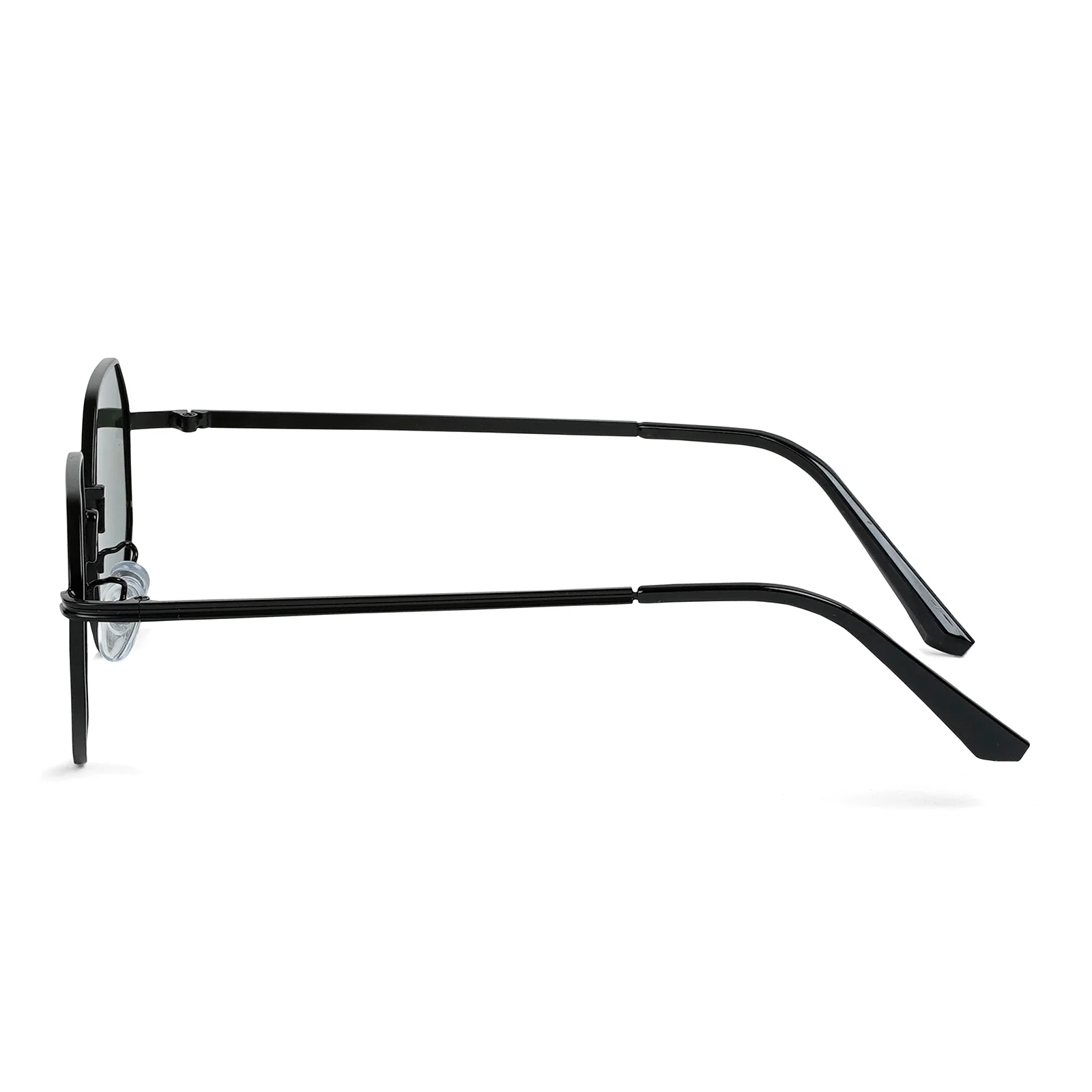 Suga Octagon Round Black and Green Sunglasses - Image 5
