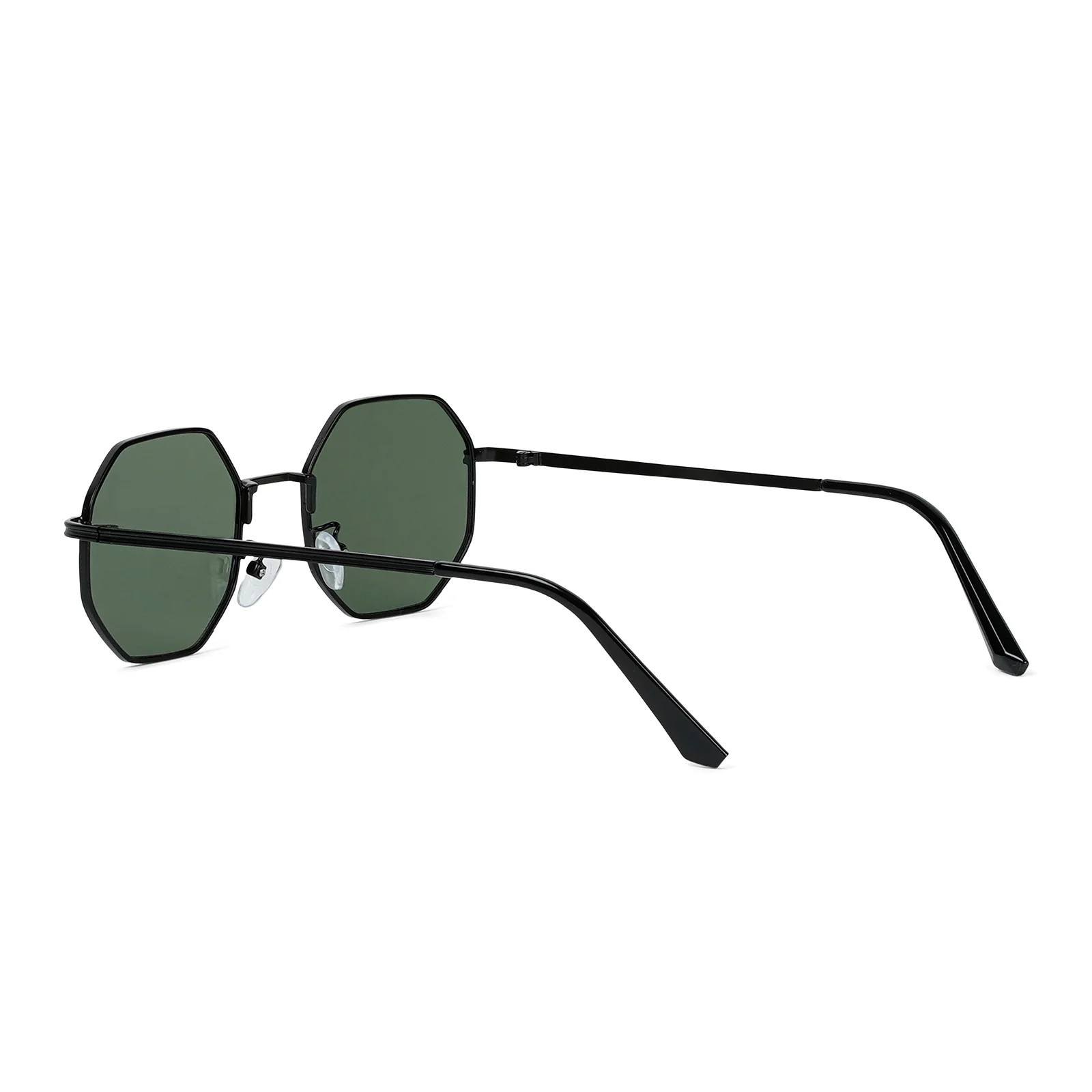 Suga Octagon Round Black and Green Sunglasses - Image 6