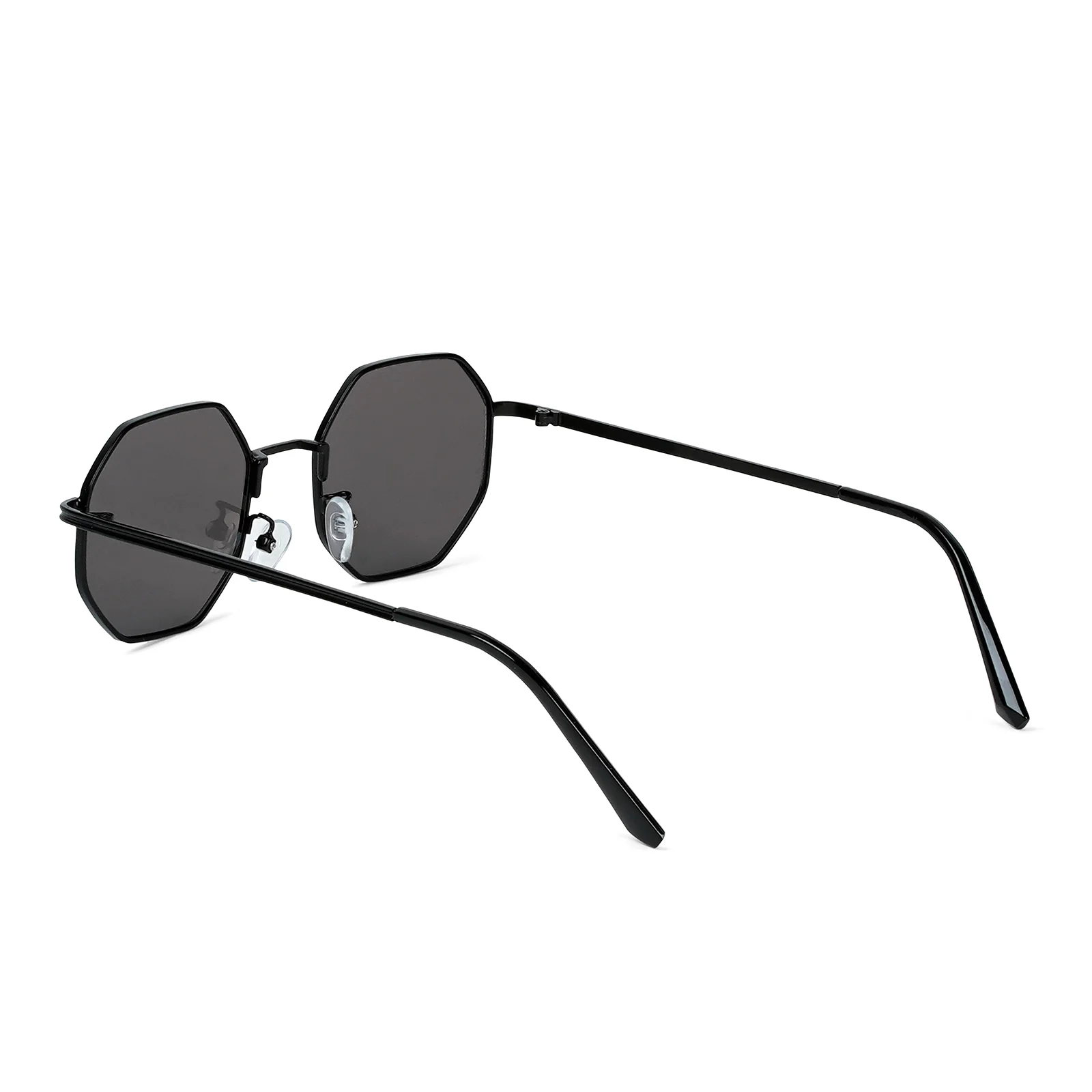 Suga Octagon Round Black Sunglasses - Image 6