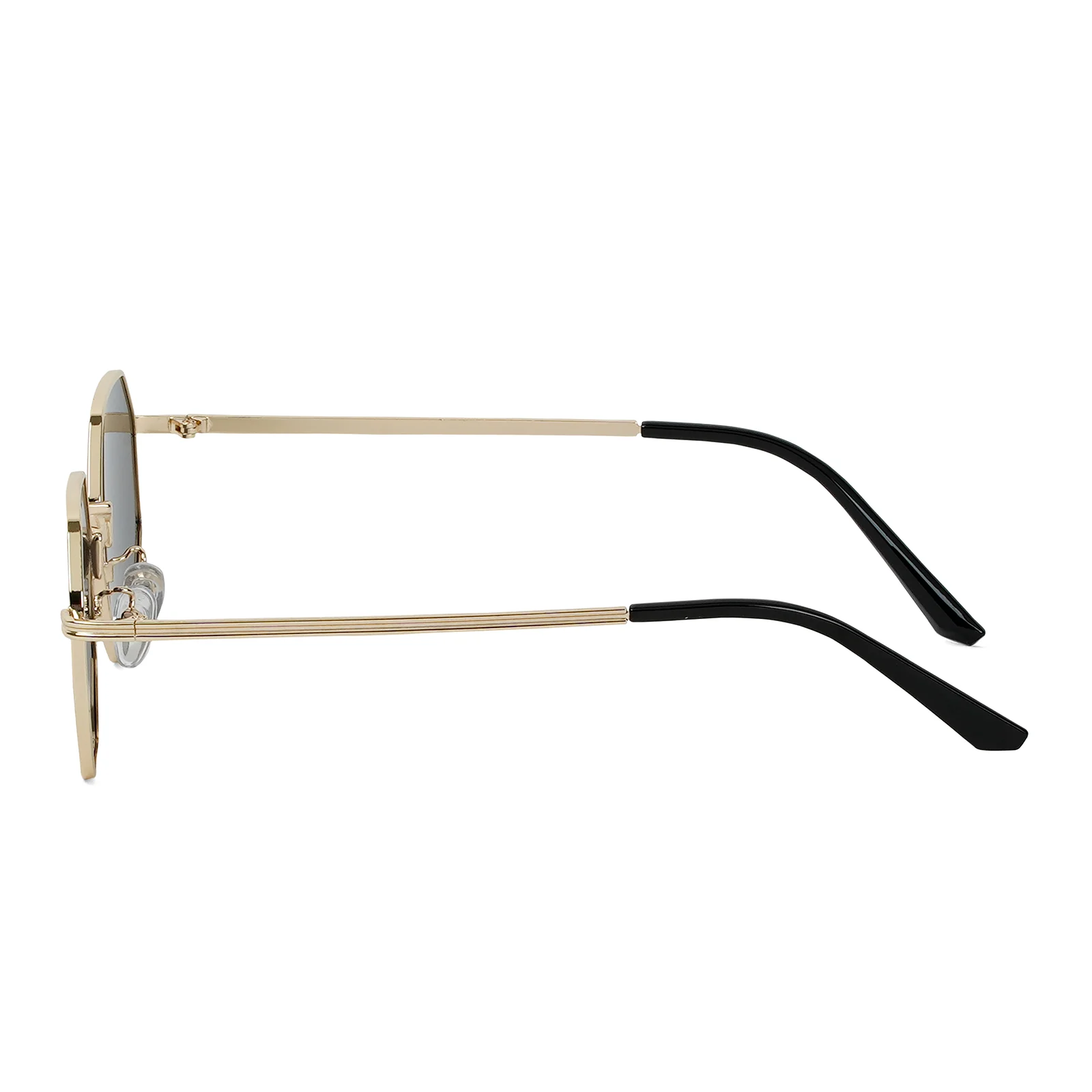 Suga Octagon Round Gold Black Sunglasses - Image 5