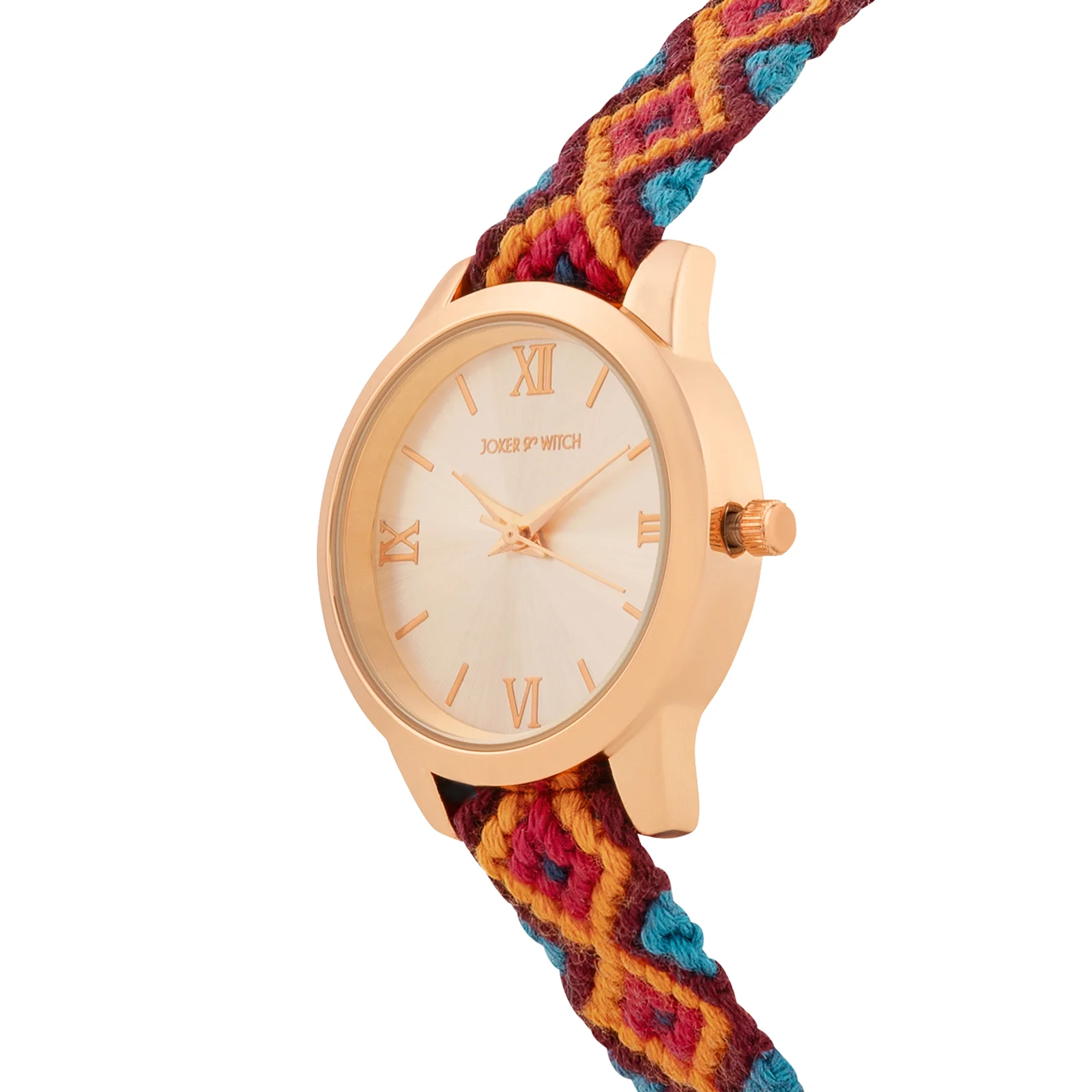 Sundown Strand Rose Gold Medium Dial Multicolor Macrame Strap Women's Watch - Image 4