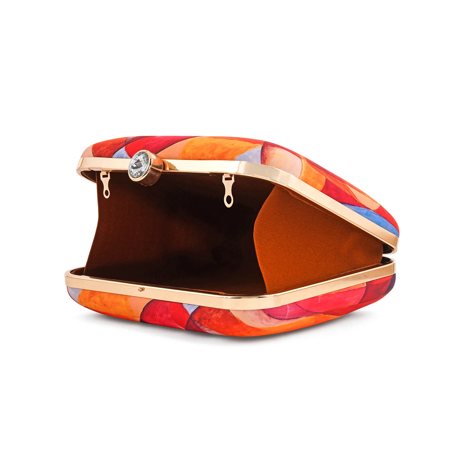 Sunny Amber Multicolour Printed Clutch - Image 7