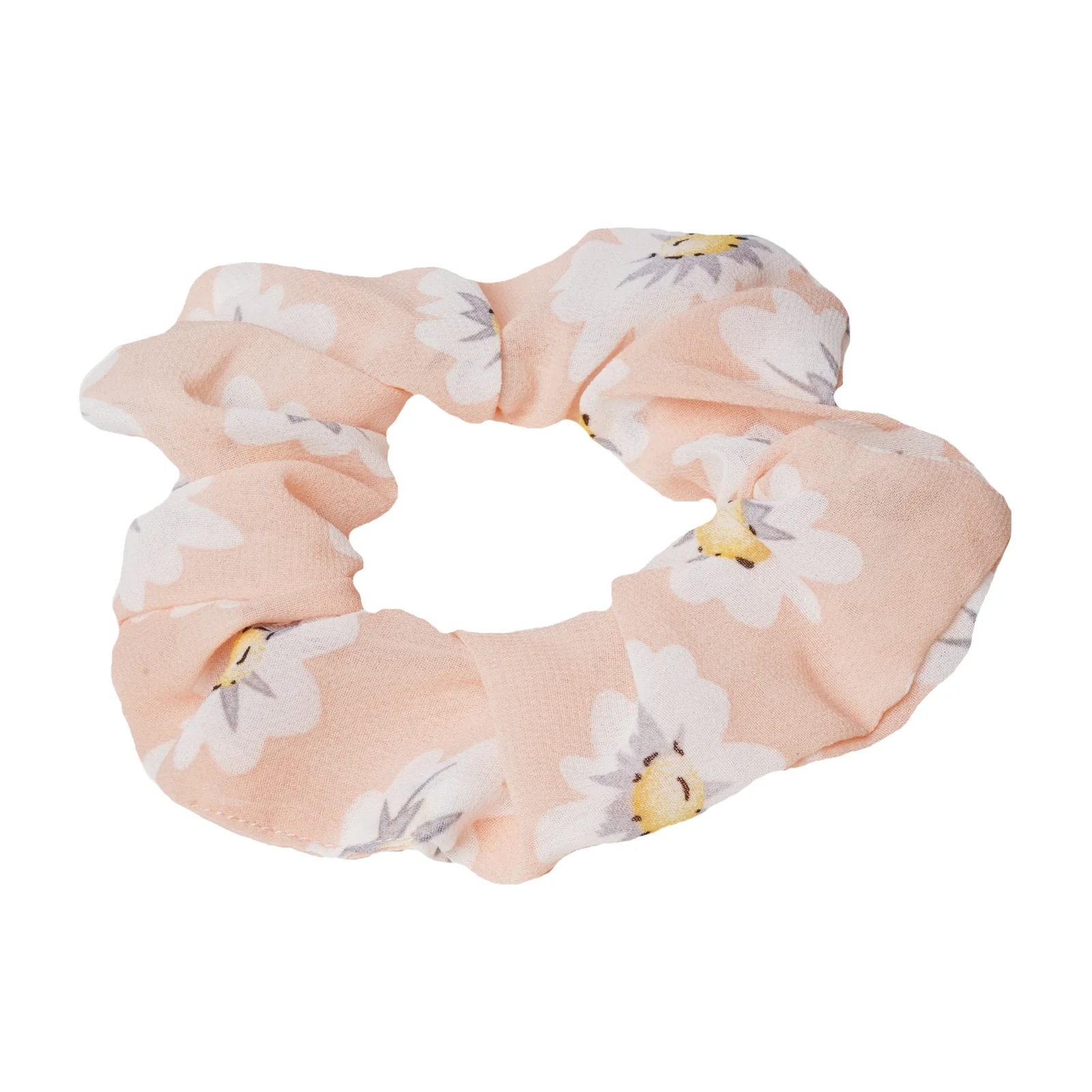 Sunshine Chiffon Beige Scrunchie - Image 3