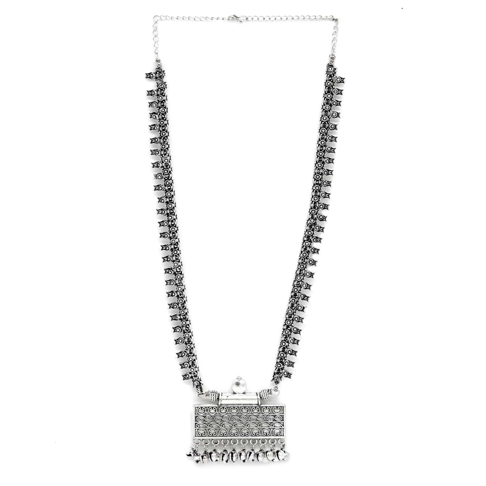 Svya Silver Oxidized Necklace - Image 3