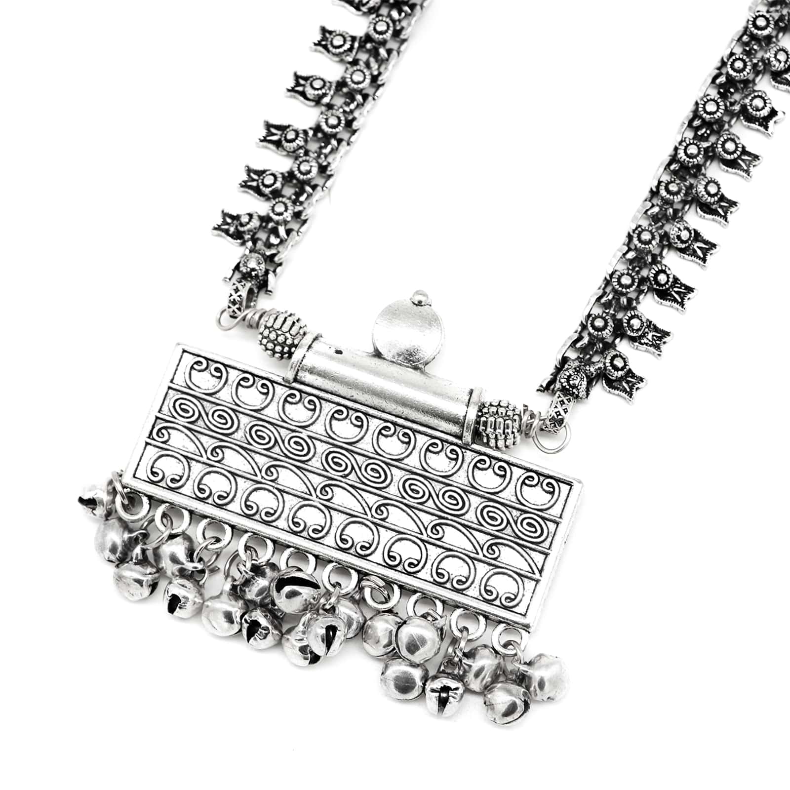Svya Silver Oxidized Necklace - Image 4