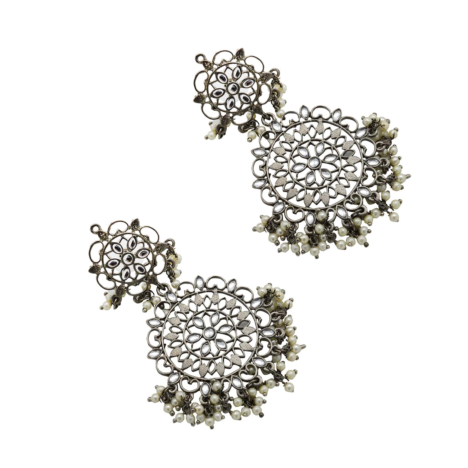 Swati Silver Oxidized Earrings - Image 5